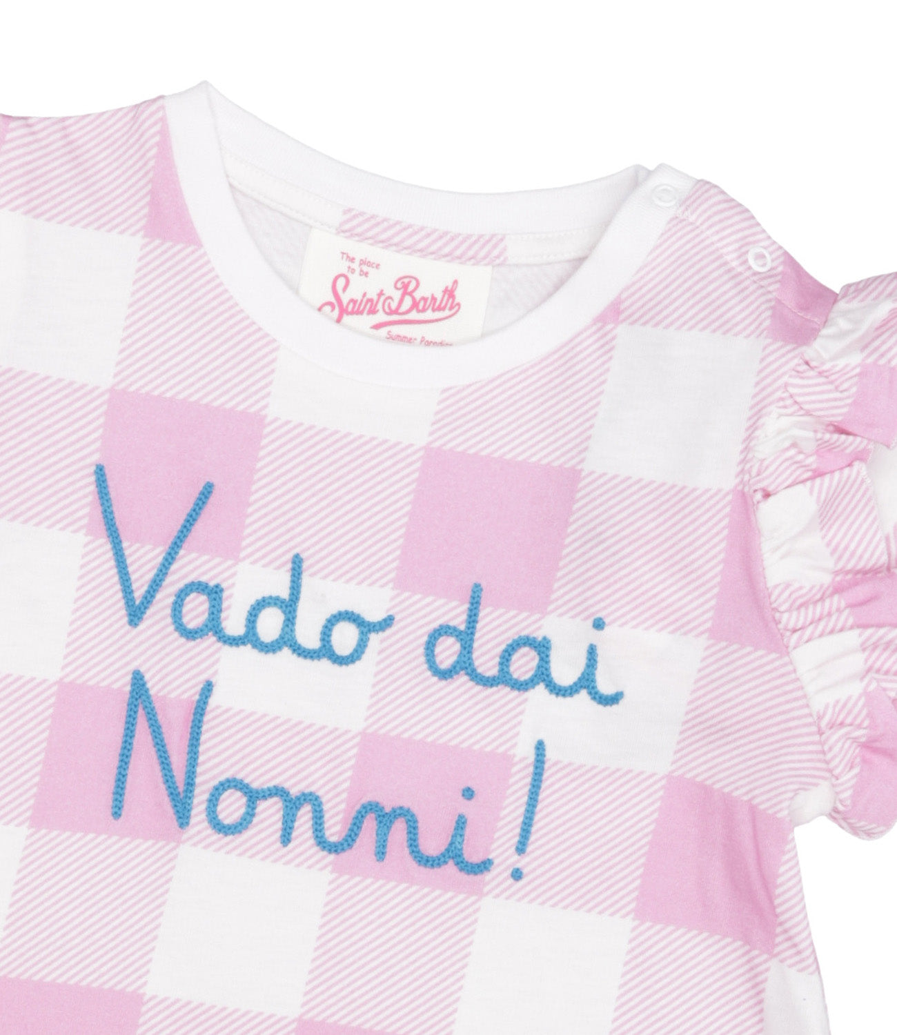 MC2 Saint Barth Kids | Pink and White T-Shirt