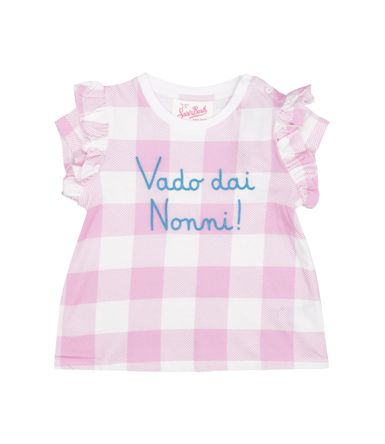 MC2 Saint Barth Kids | Pink and White T-Shirt