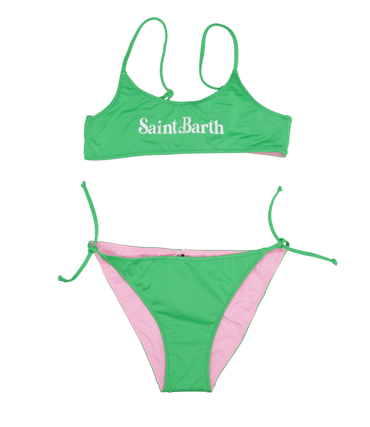 MC2 Saint Barth Kids | Costume Bikini Jaiden Double Verde e Rosa