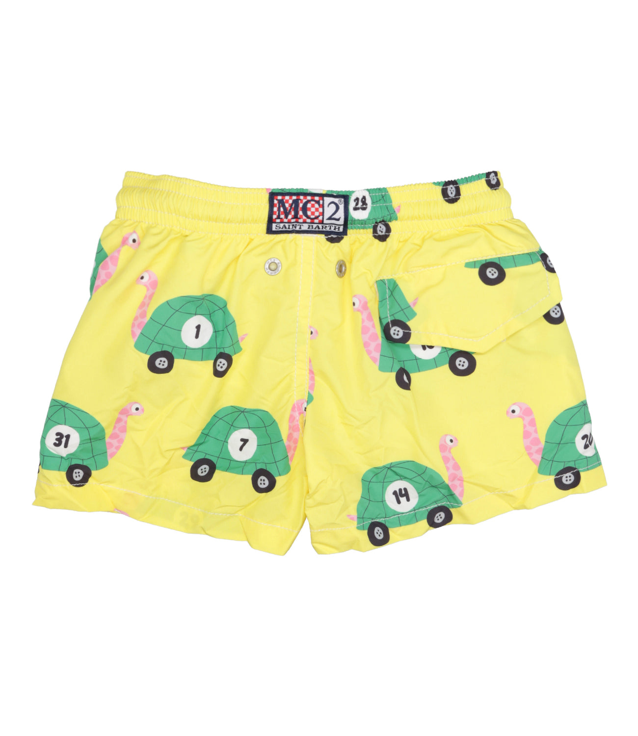 MC2 Saint Barth | Swimsuit Boxer Jean Lighting Yellow and Green