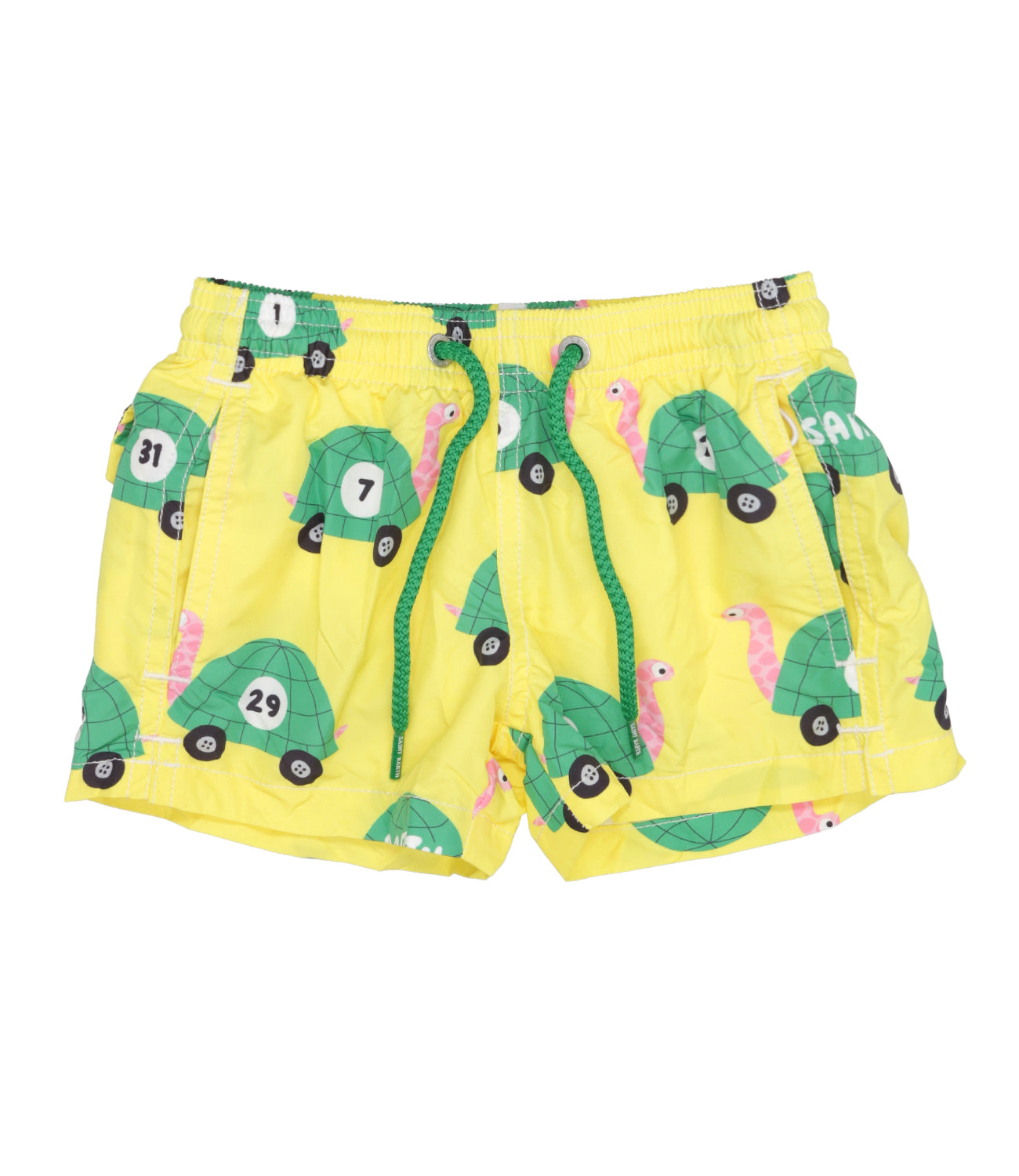 MC2 Saint Barth | Swimsuit Boxer Jean Lighting Yellow and Green
