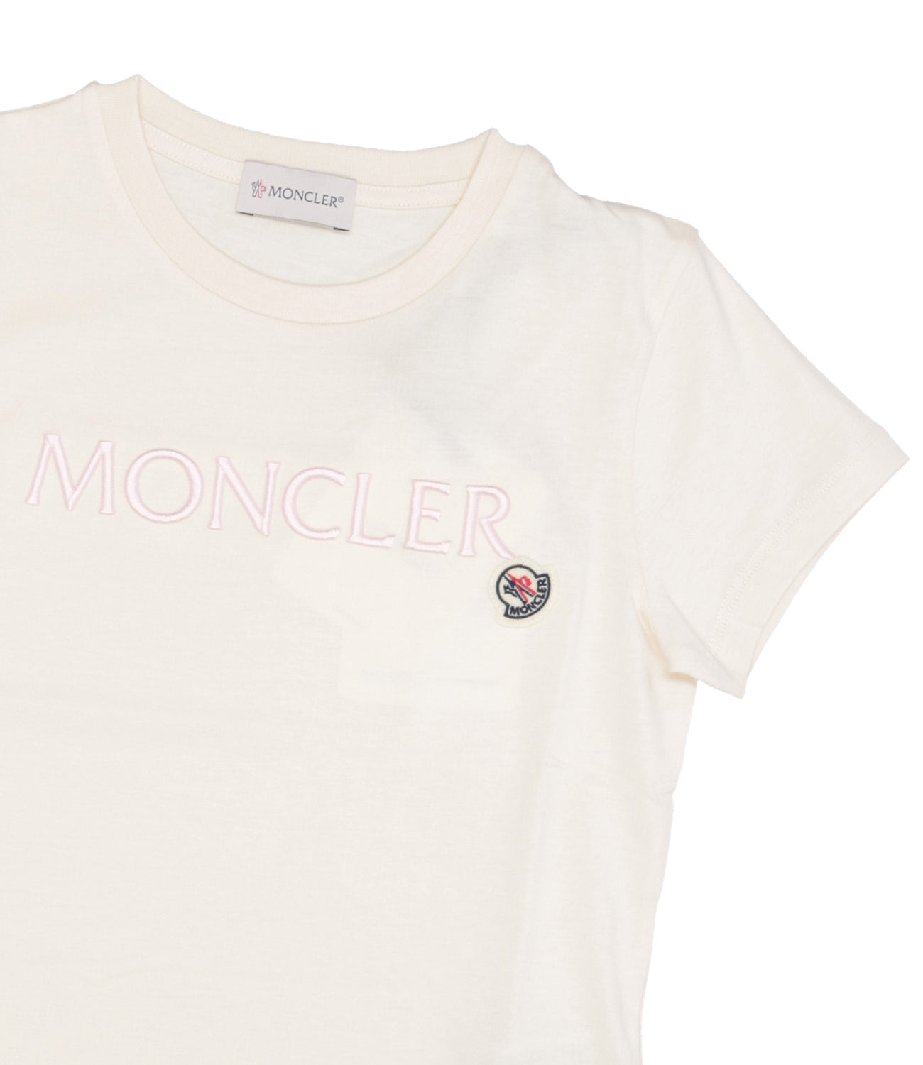 Moncler Junior | Beige and Pink T-Shirt