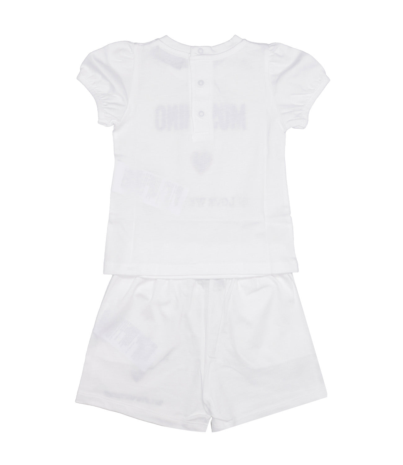 Moschino Baby | Set T-Shirt and Shorts Optical White