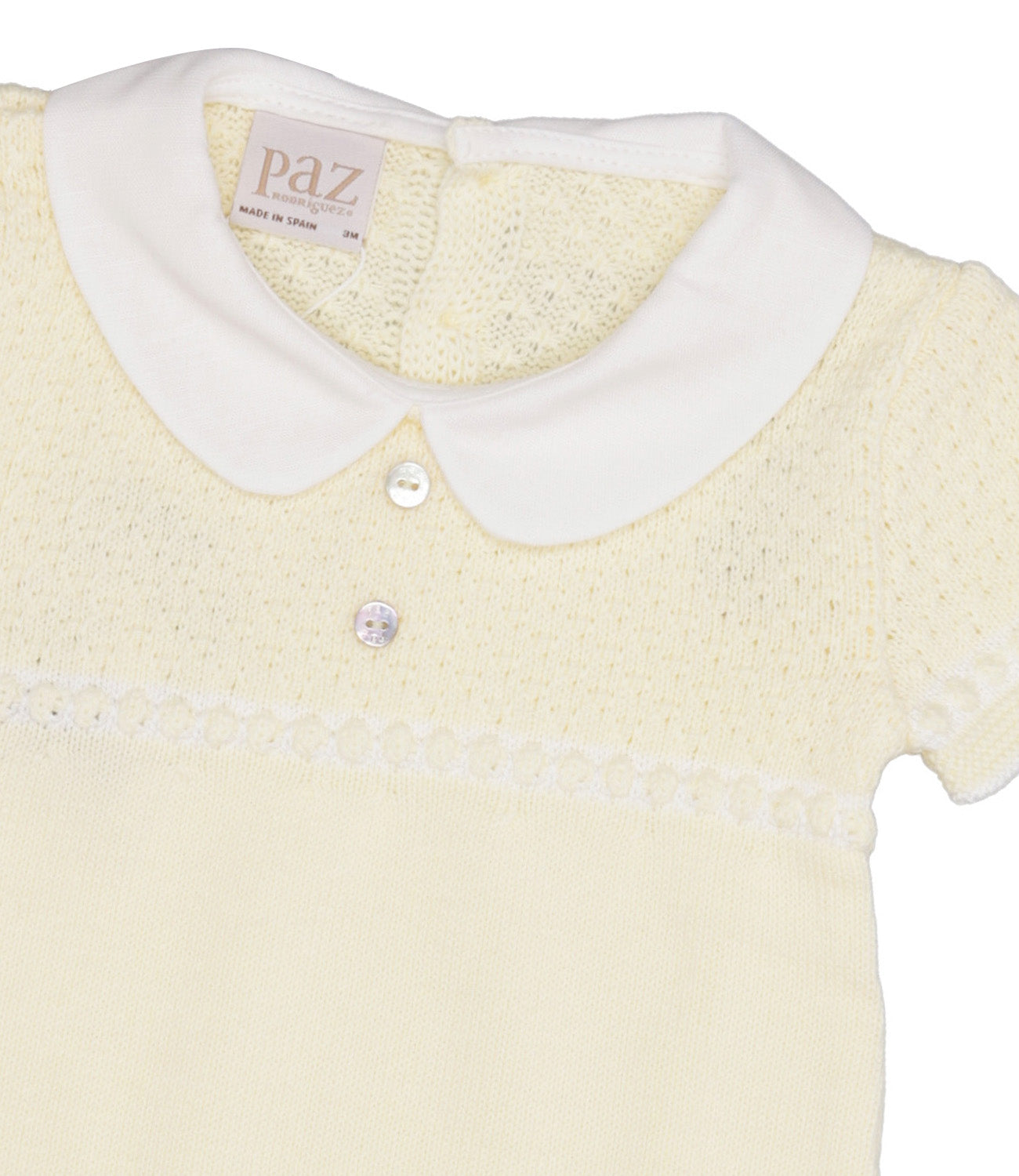 Paz Rodriguez | Pagliaccetto Giallo e Bianco