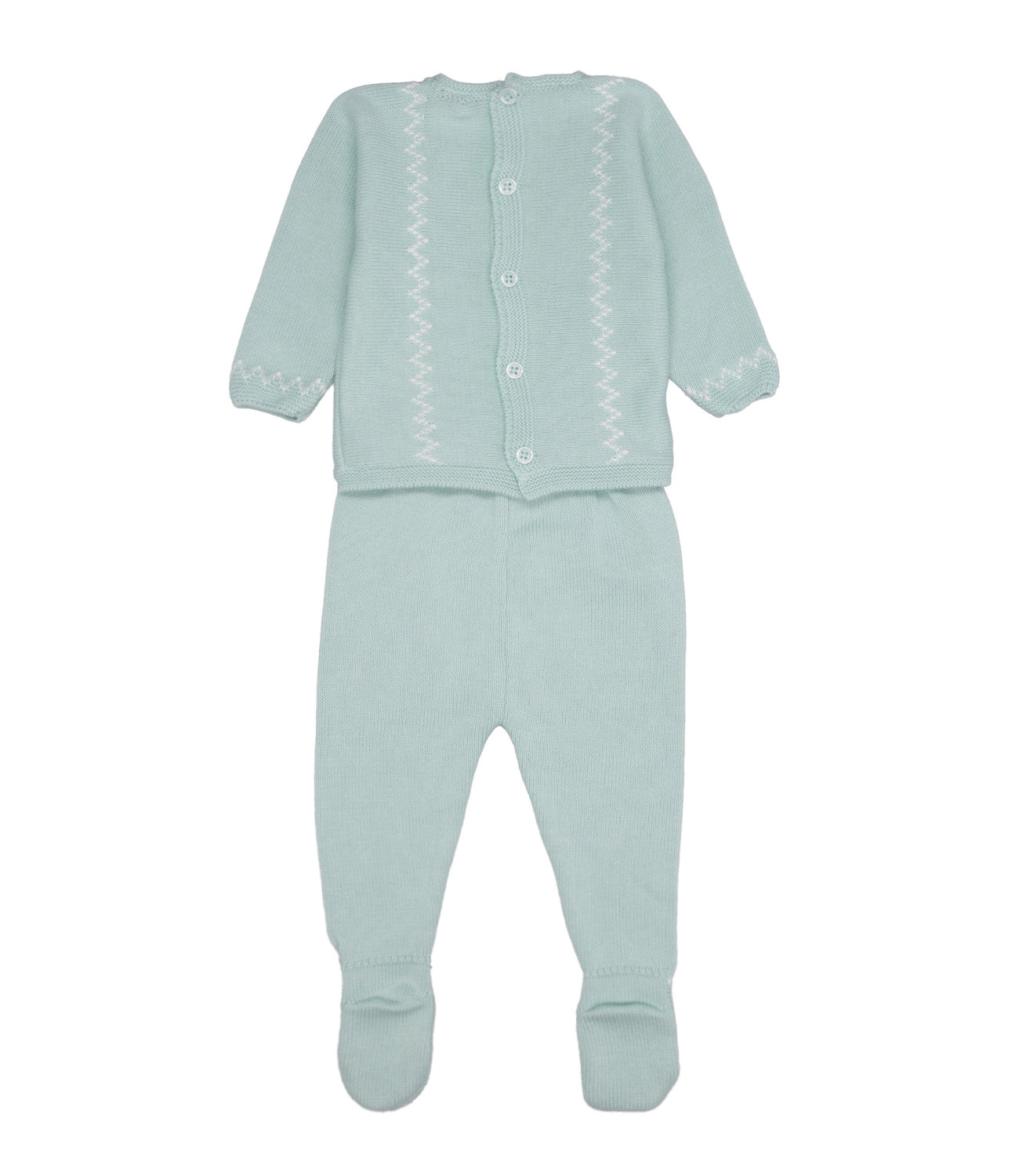 Paz Rodriguez | Aqua Green Sweater and Pant Set