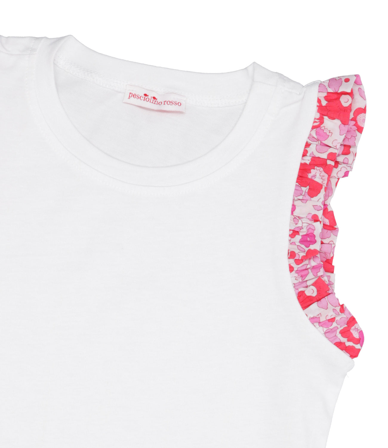 Red Fish Kids Beachwear | White Tank Top