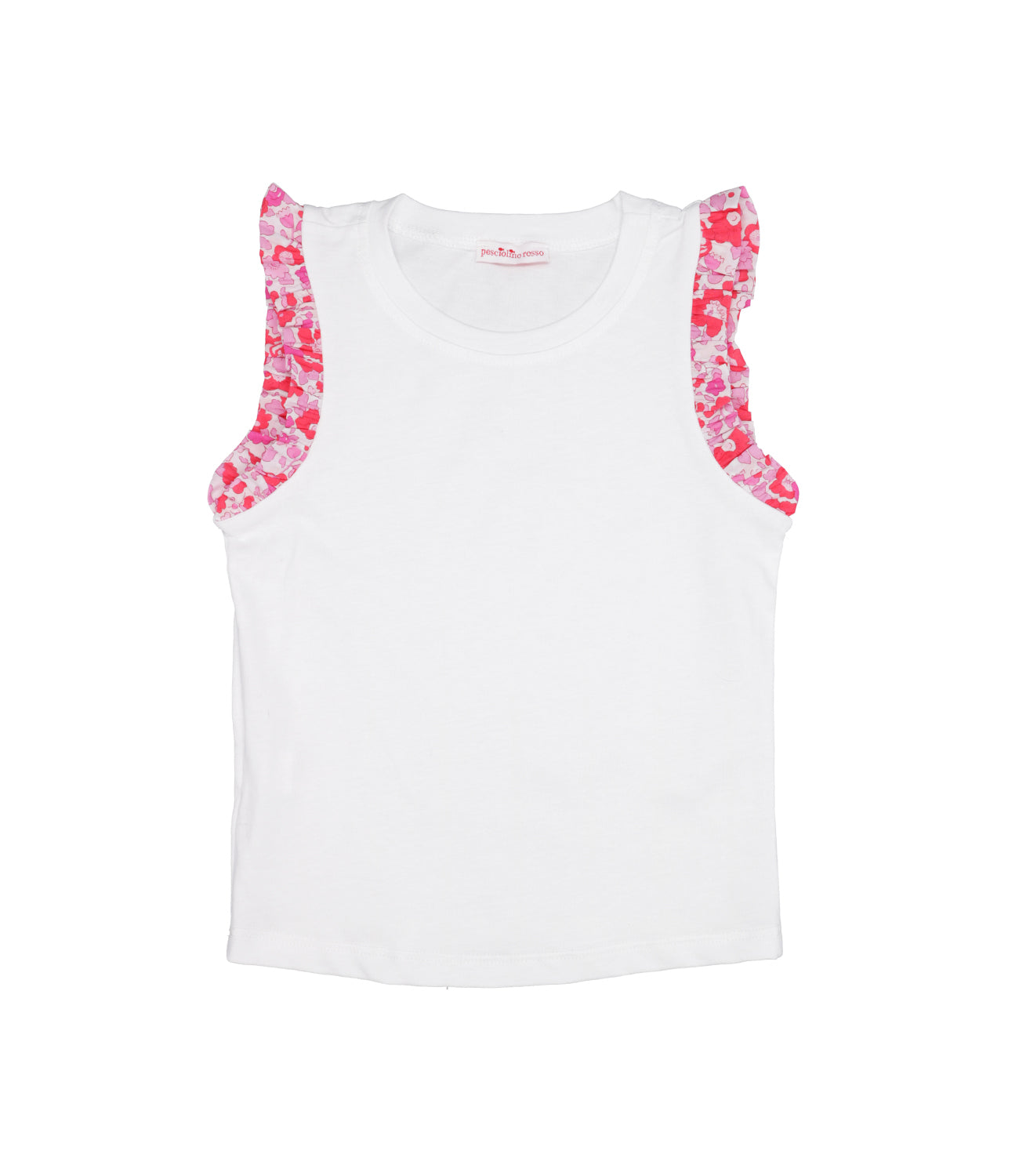 Red Fish Kids Beachwear | White Tank Top