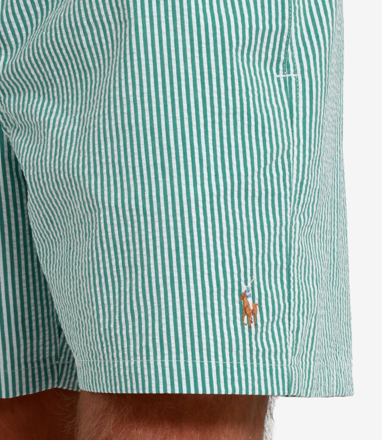 Polo Ralph Lauren | Traveler Classic Swim Green and White Boxer Swimsuit