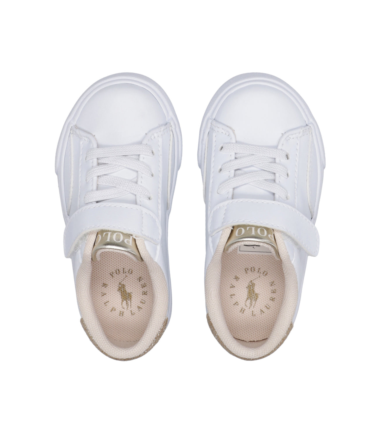 Ralph Lauren Childrenswear | Sneakers Theron V PS Bianco e Oro