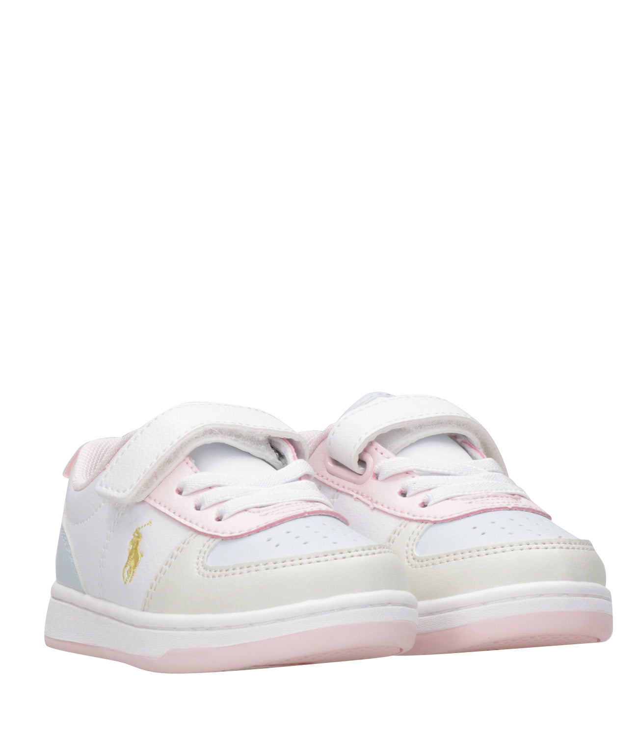 Ralph Lauren Childrenswear | Sneakers Court II PS Bianco e Rosa