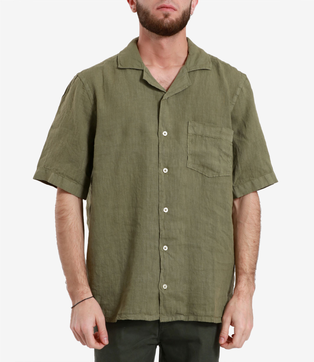 Roy Roger's Riviera | Military Green Bowling Shirt
