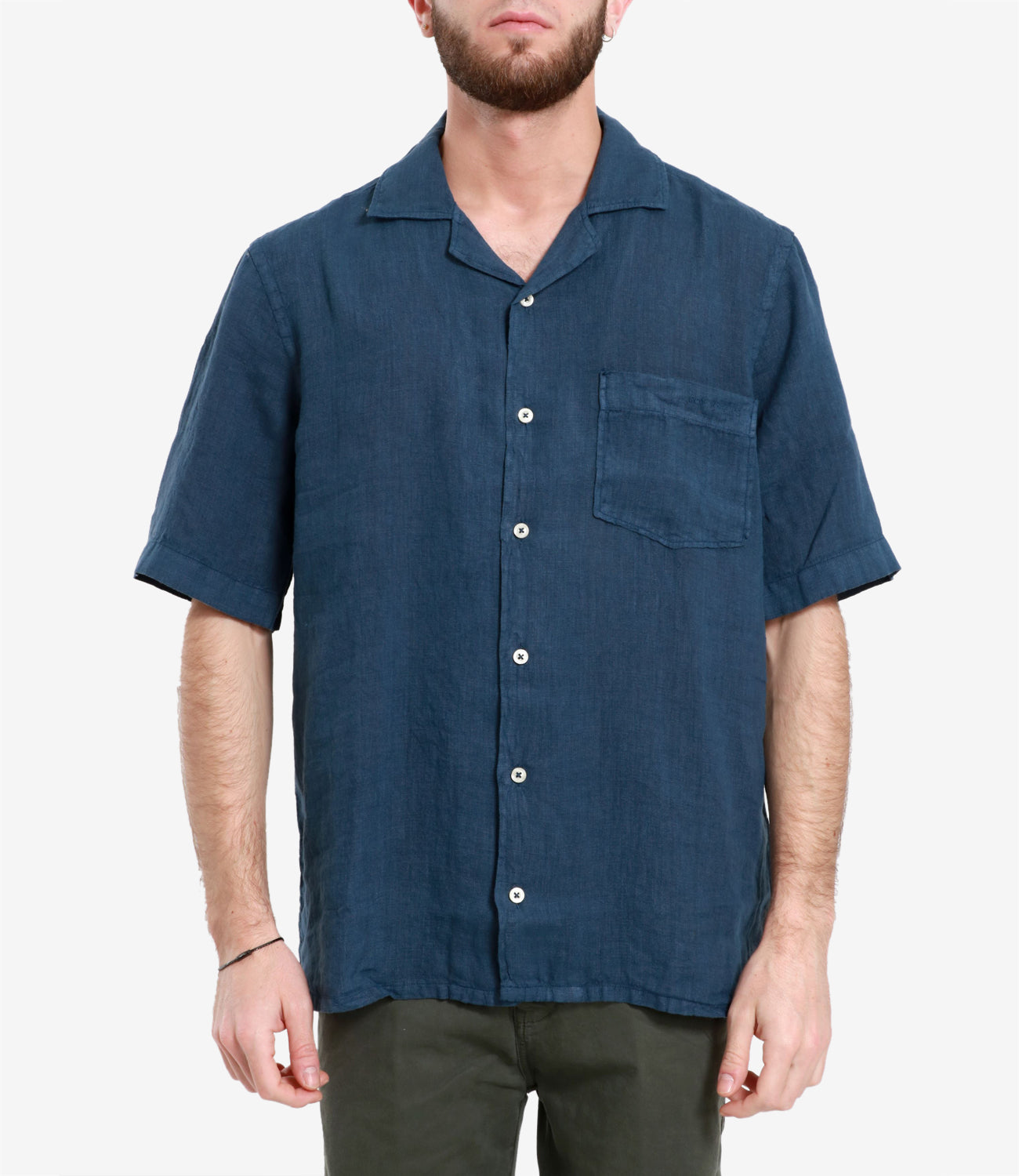 Roy Roger's Riviera | Navy Blue Bowling Shirt