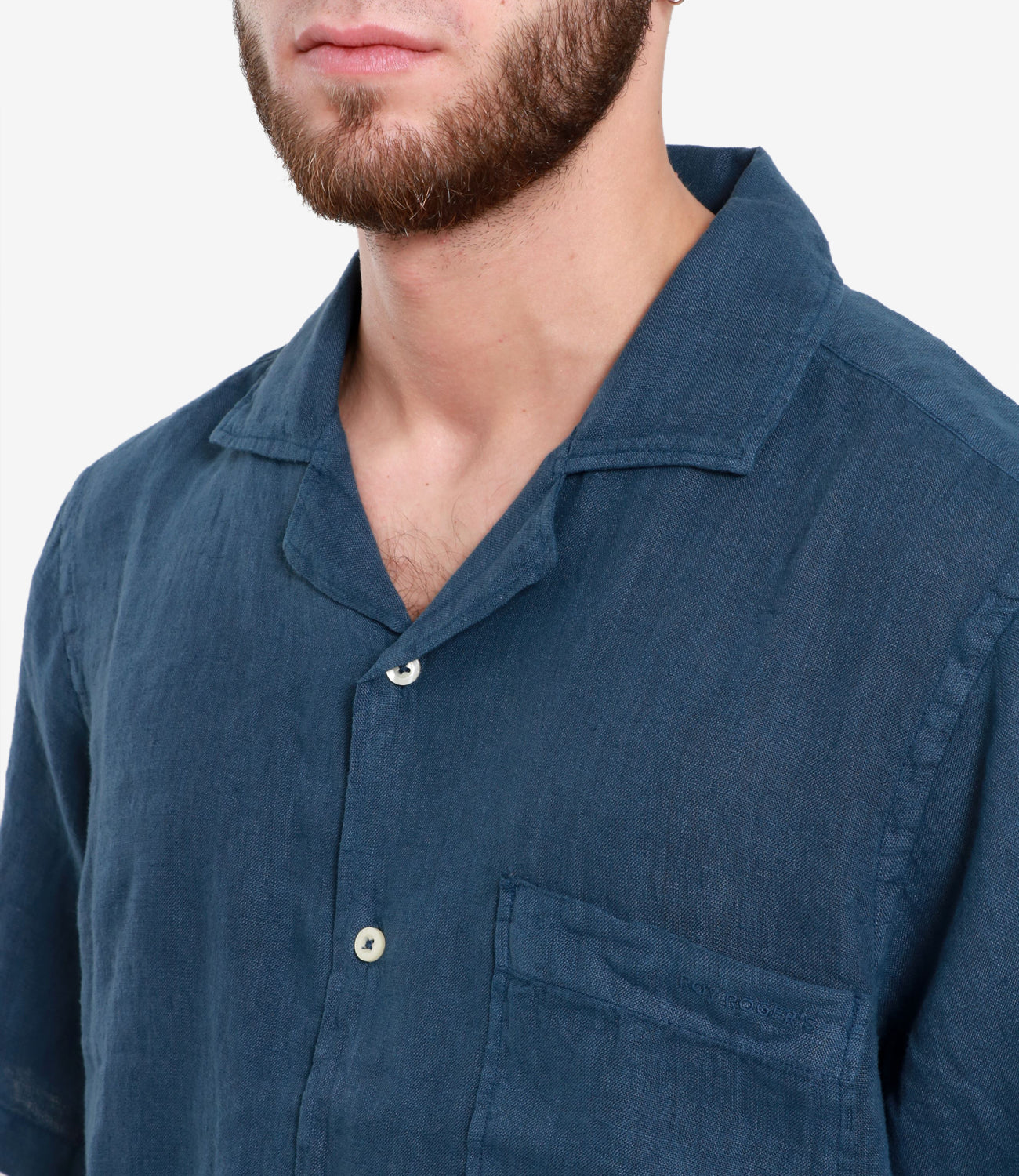 Roy Roger's Riviera | Navy Blue Bowling Shirt