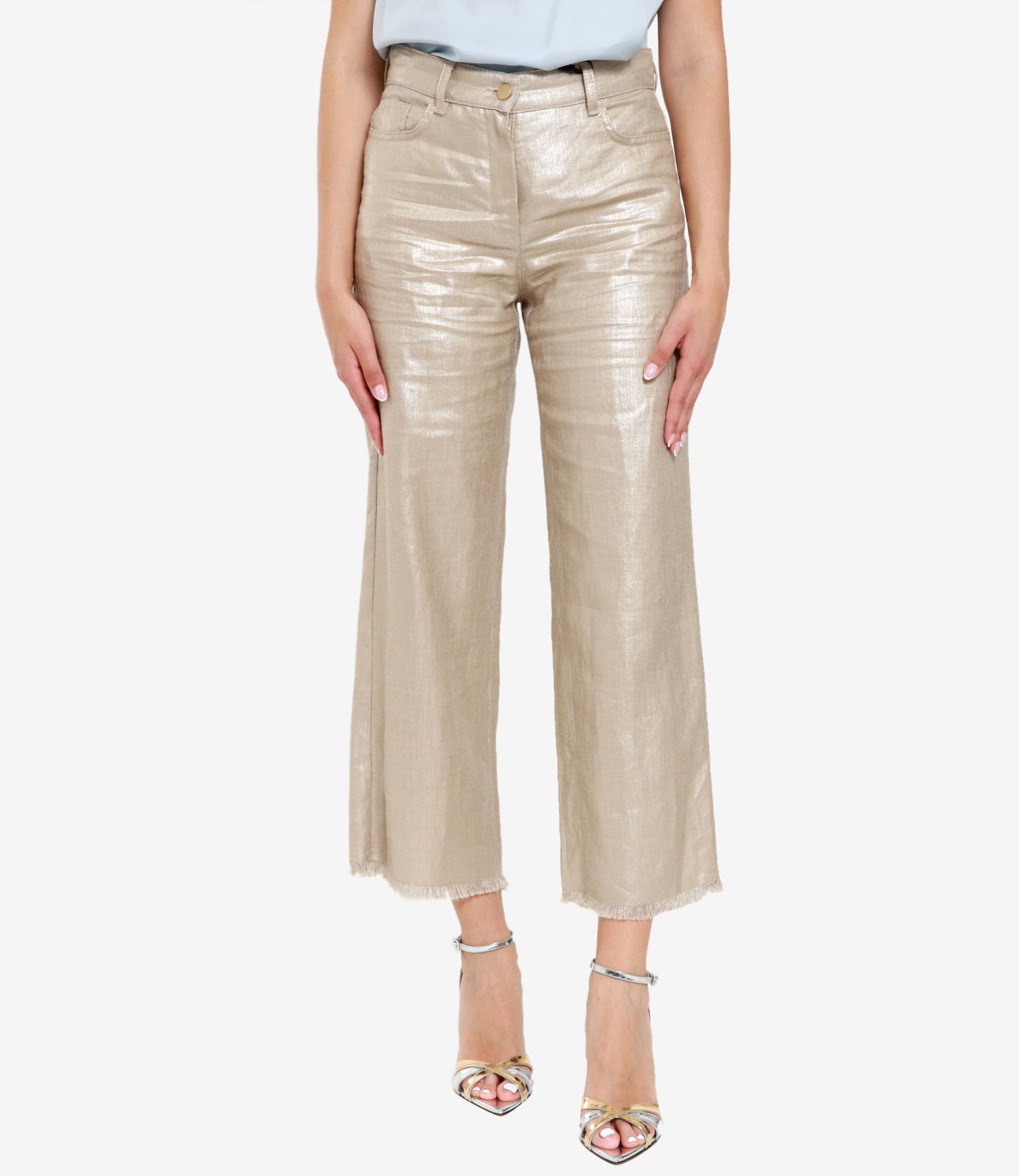 S Max Mara | Gold Bouquet Pant