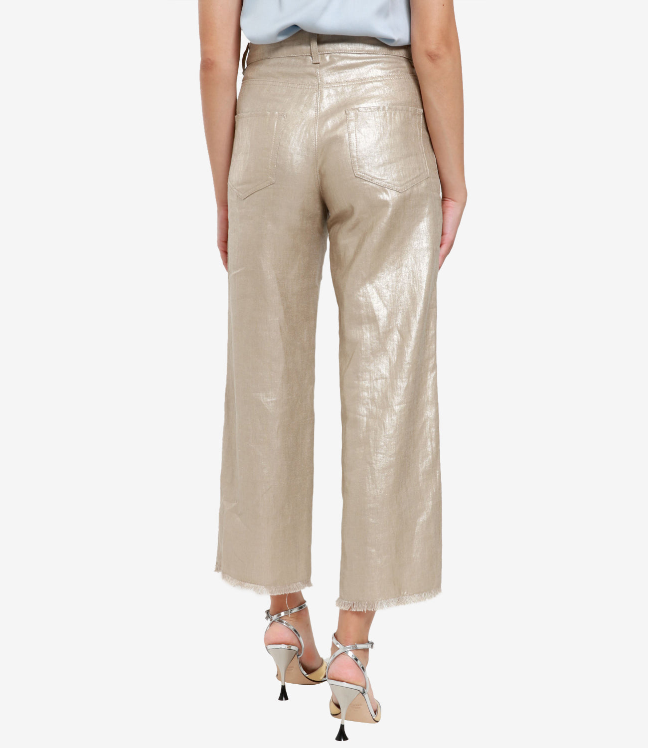 S Max Mara | Gold Bouquet Pant