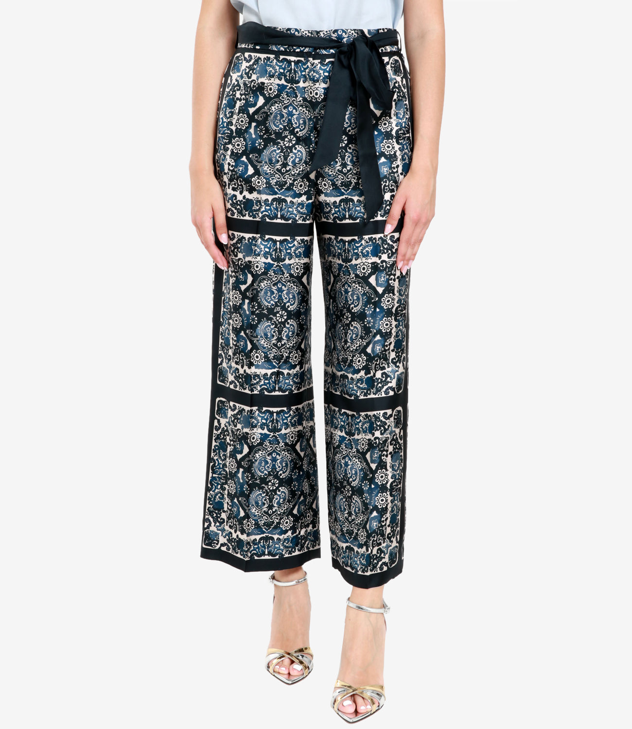 S Max Mara | Navy Blue Patty Pants