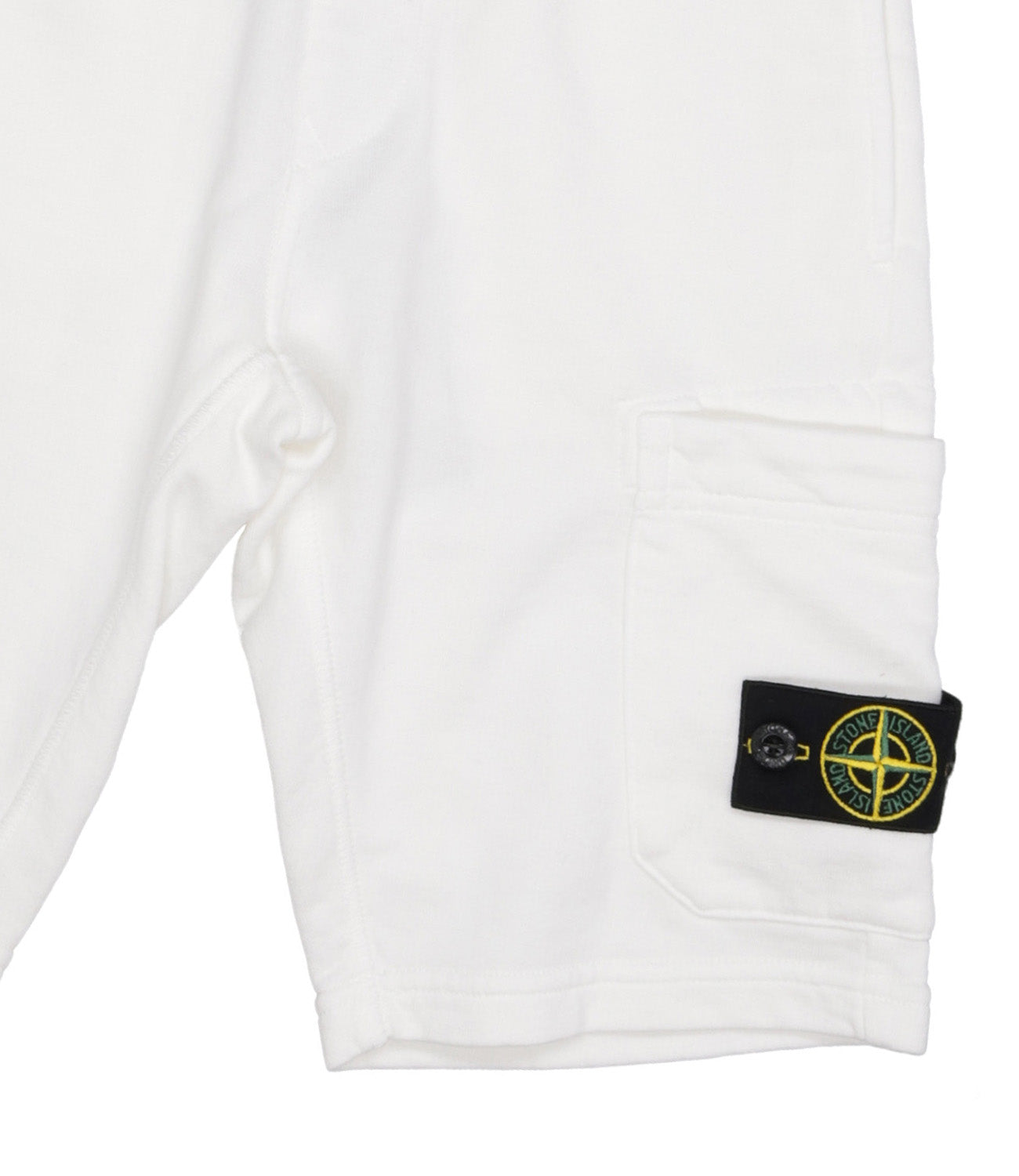 Stone Island Junior | White Sport Bermuda Shorts