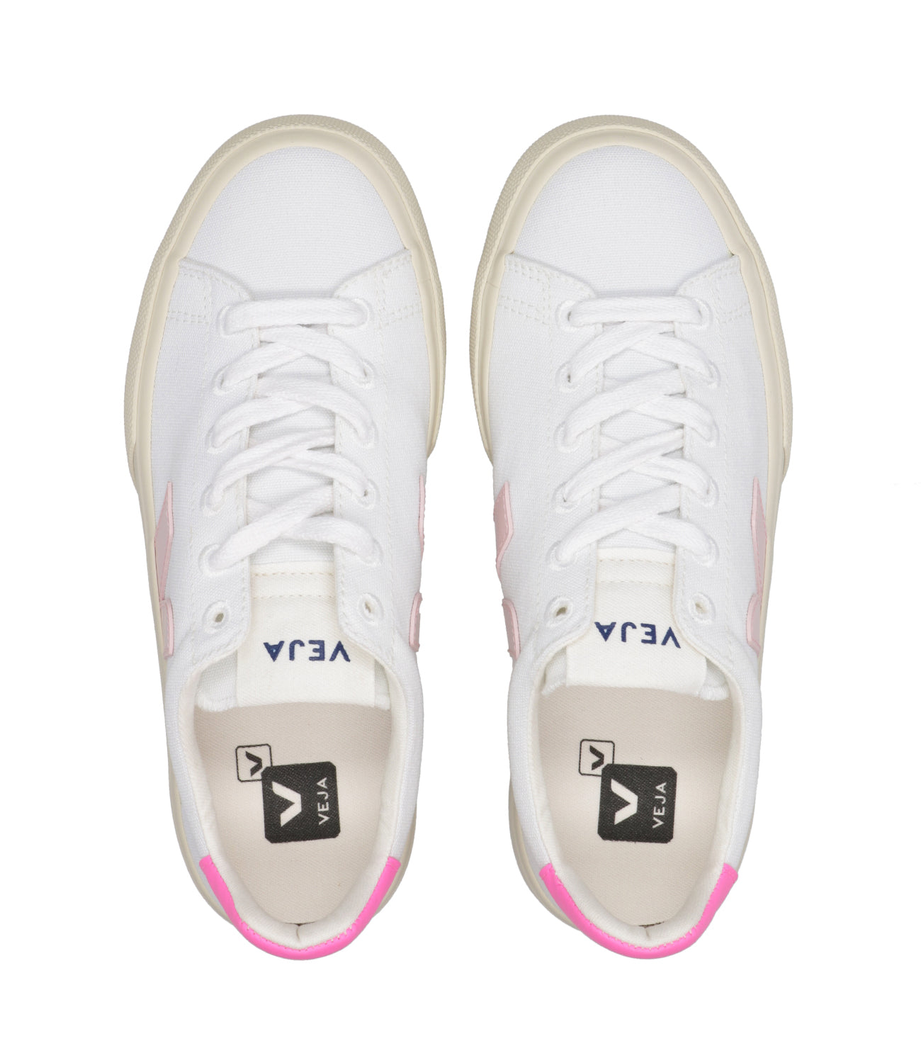 Veja | Sneakers Campo Canvas Bianco e Rosa