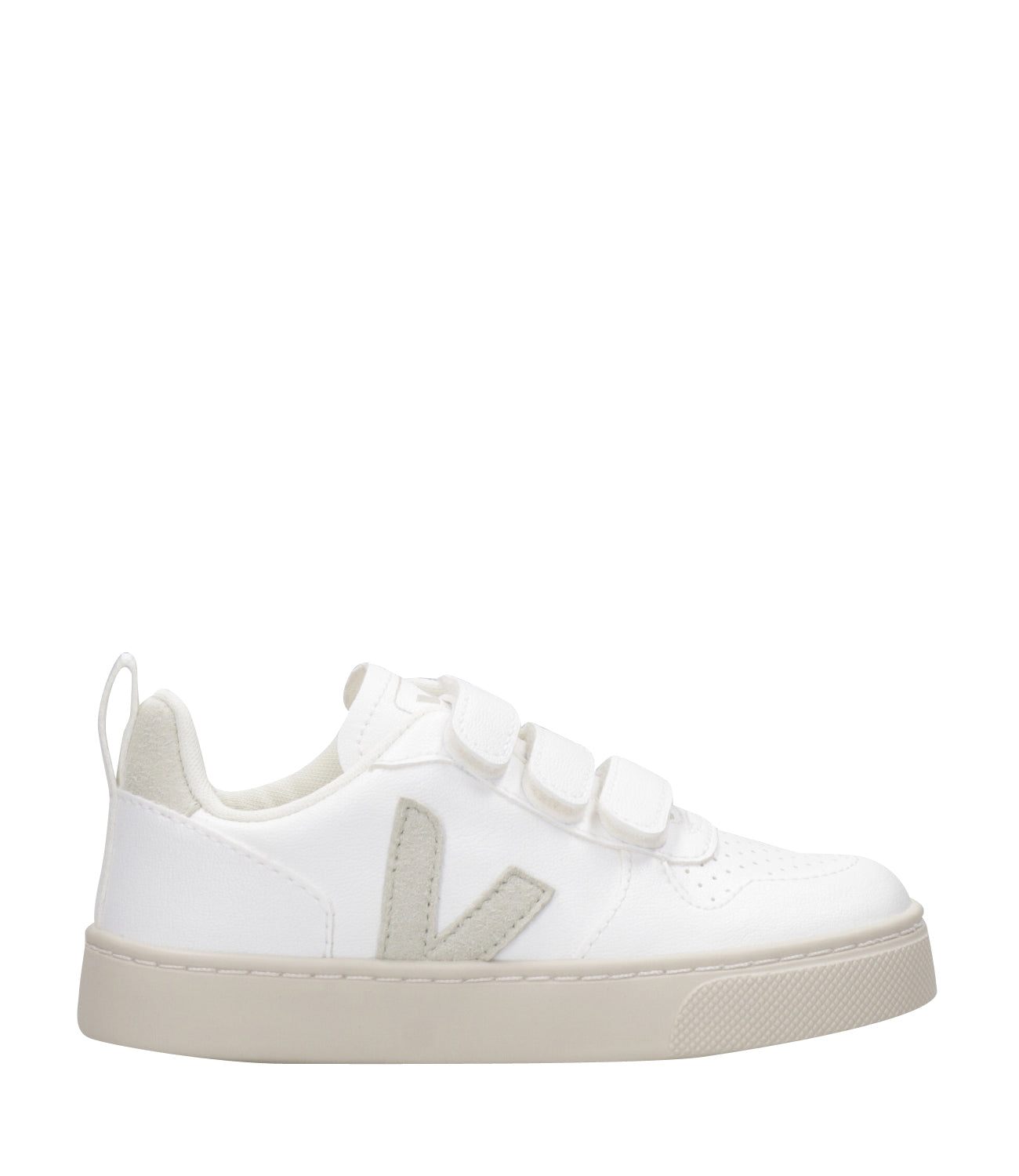 Veja Kids | Sneakers V-10 Velcro White and Ivory