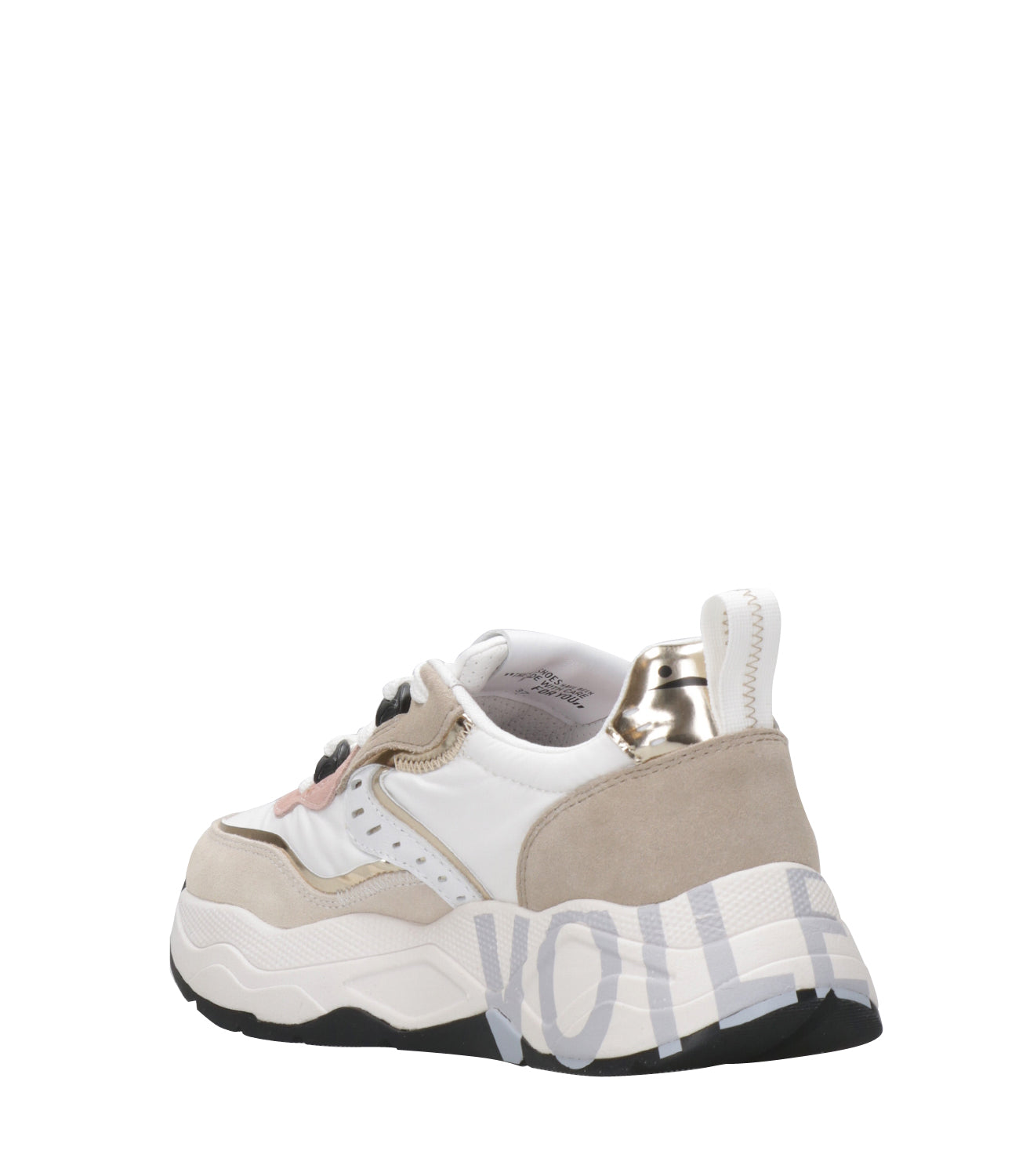 Voile Blanche | Sneakers Club105 Bianco, Sabbia e Platino