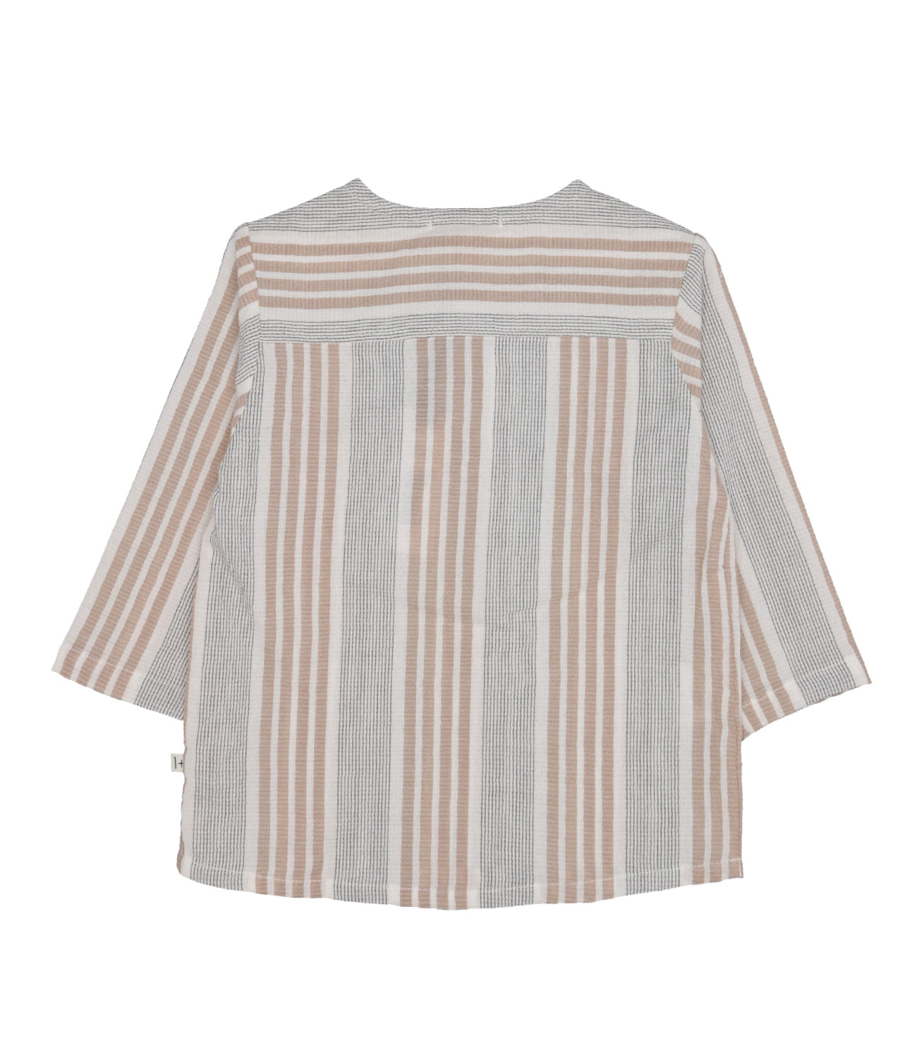 1+ in the family | Sand and Navy Blue Shirt