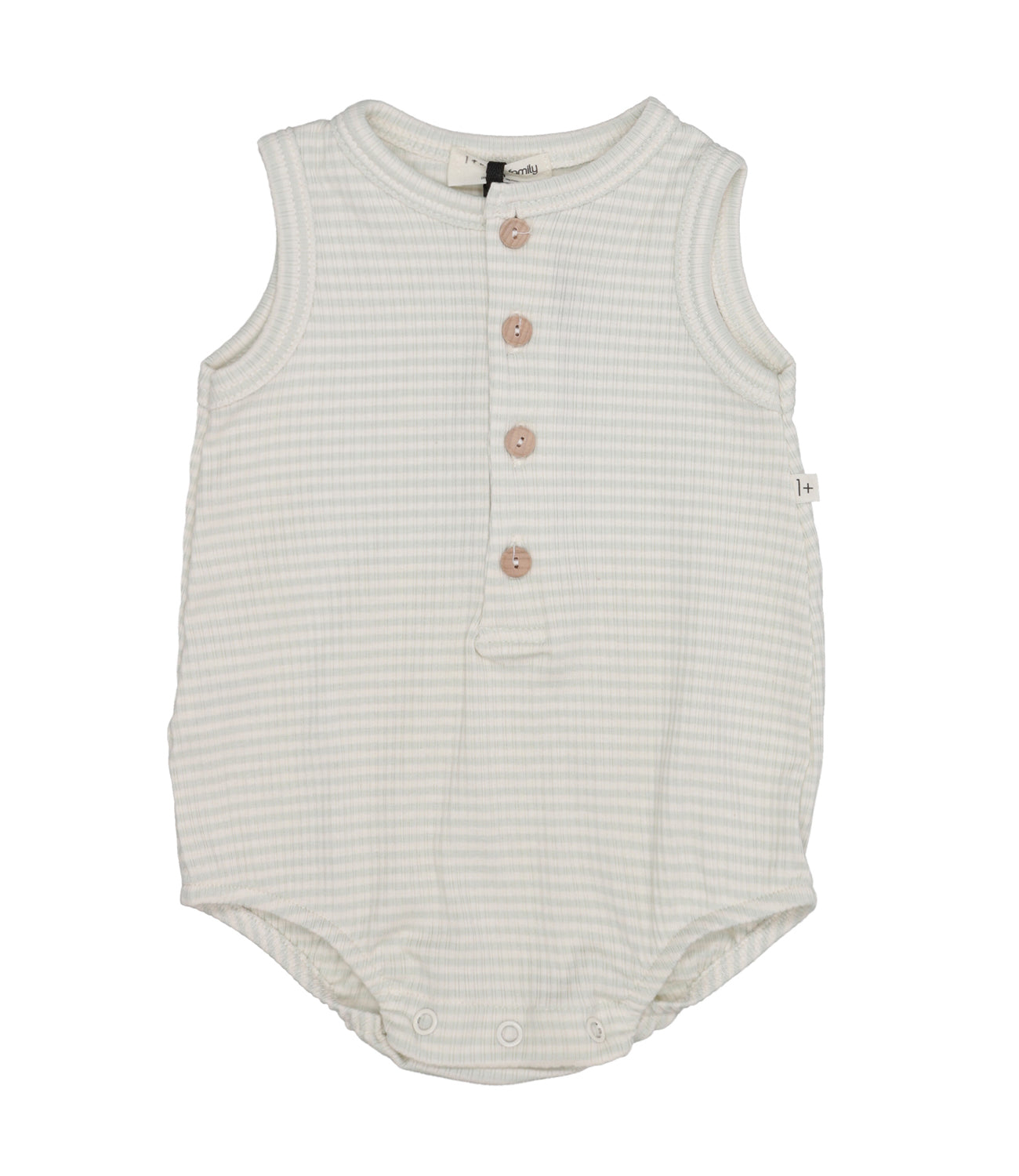 1+ in the family | Aqua Green rompers