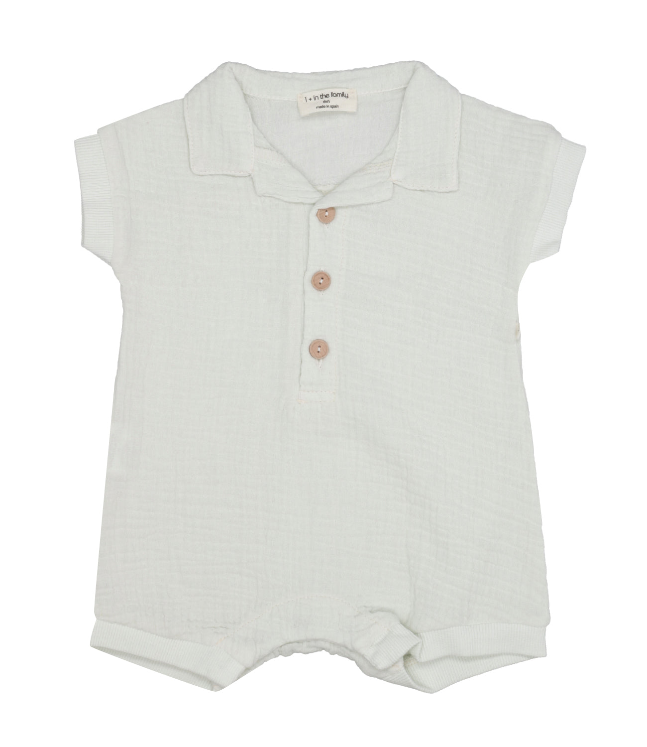 1+ in the family | Aqua Green rompers