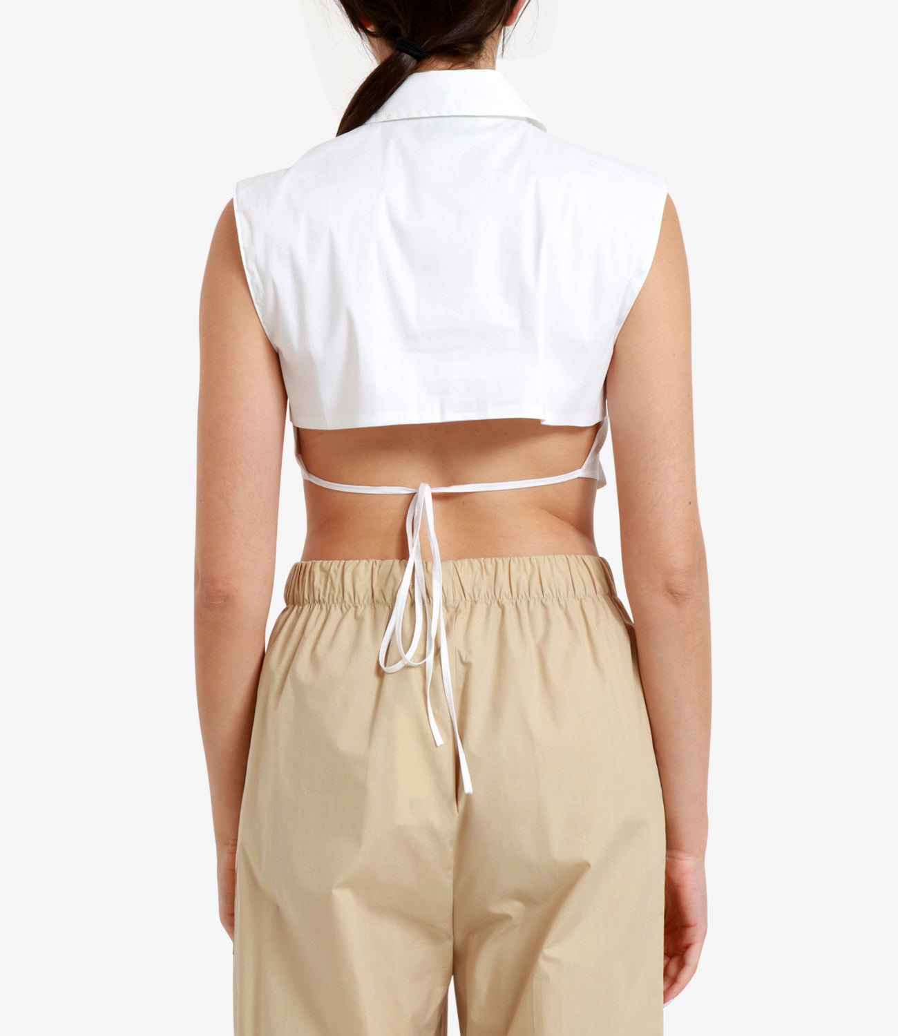 Aniye By | Crop Top Alpha Bianco