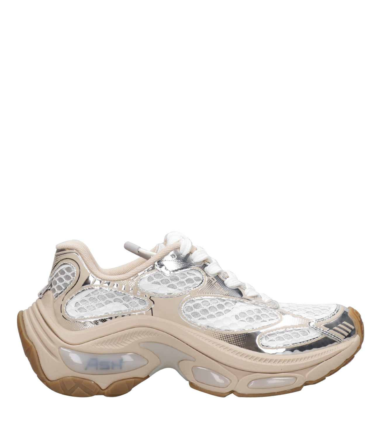 Ash Sport | Sneakers Play Argento e Ecru