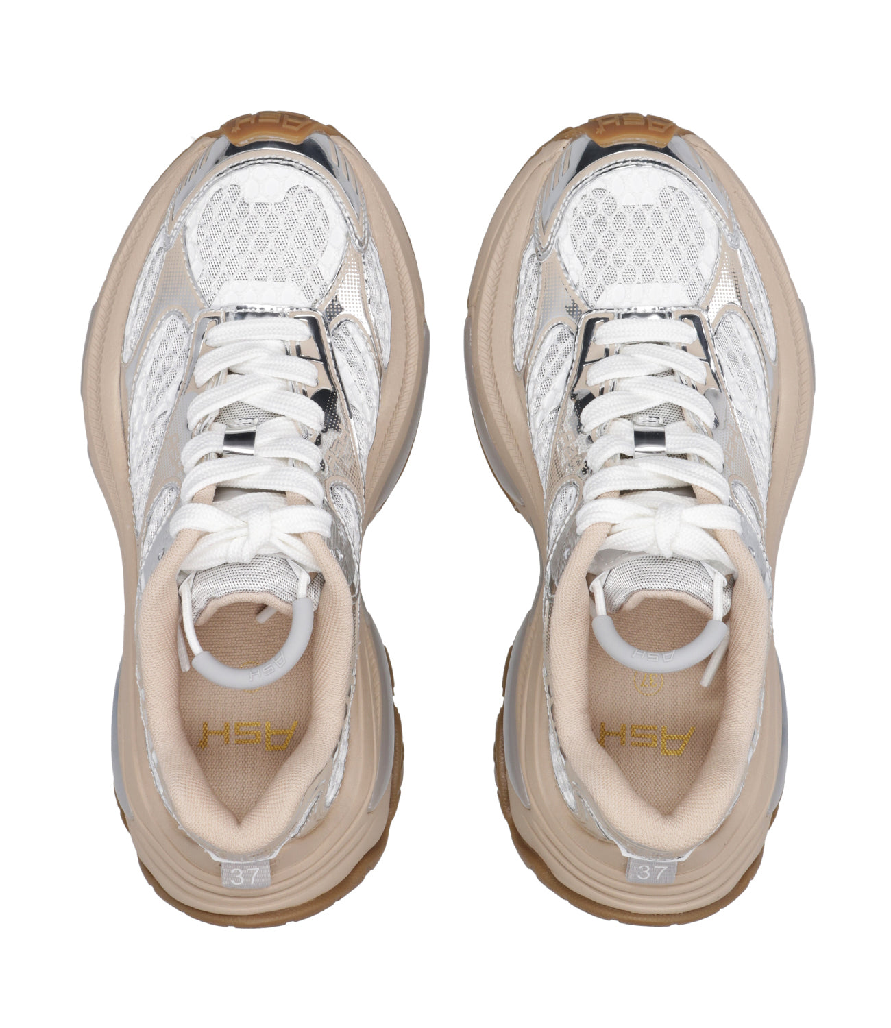 Ash Sport | Sneakers Play Argento e Ecru