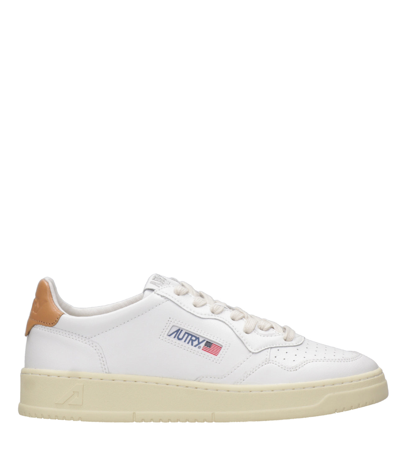 Autry | Sneakers Medalist Low Man Bianca e Cuoio
