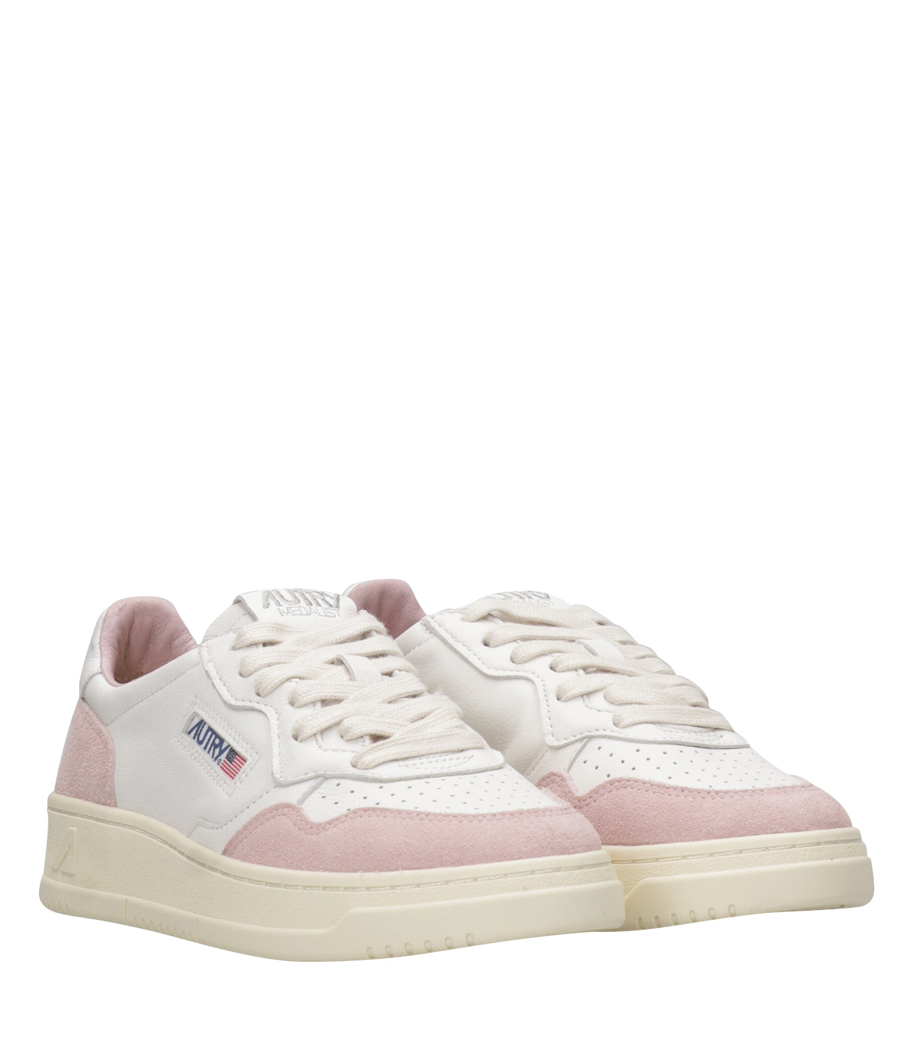 Autry | Sneakers Medalist Low Woman Bianca e Rosa
