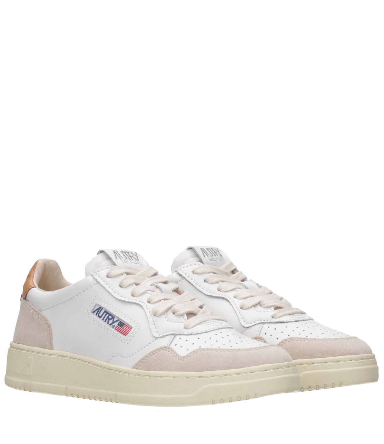 Autry | Sneakers Medalist Low Woman Bianca e Cuoio