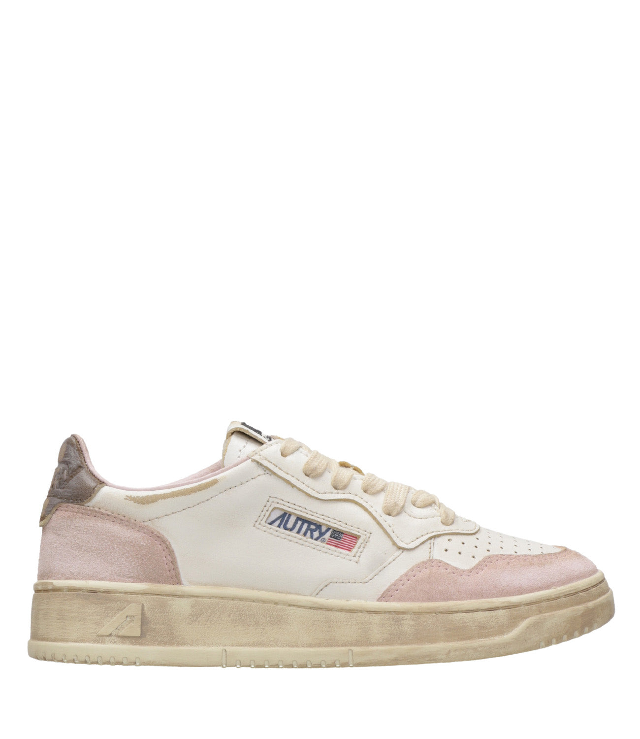 Autry | Sneakers Sup Vint Low Woman Rosa e Marrone