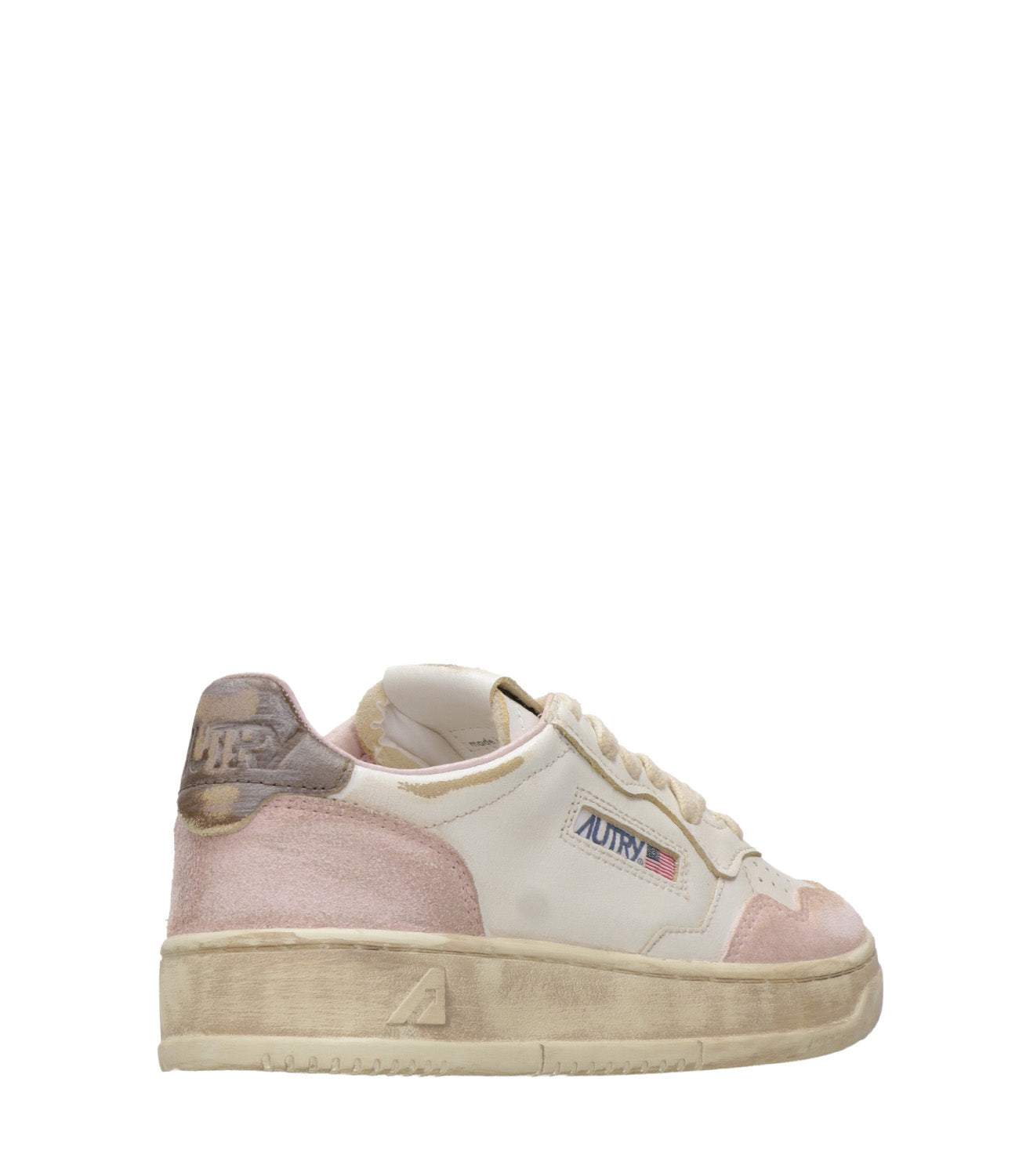 Autry | Sneakers Sup Vint Low Woman Rosa e Marrone