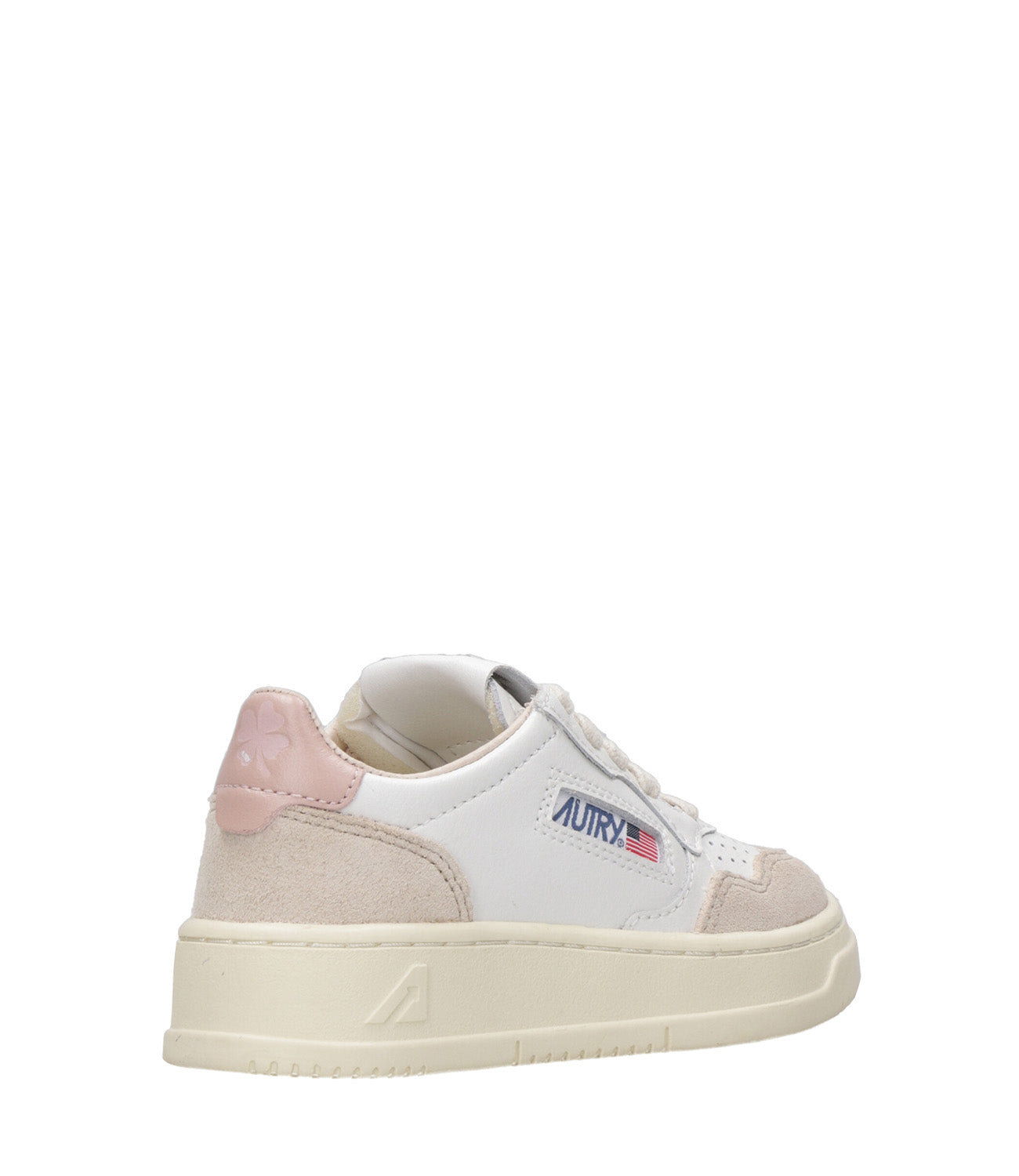 Autry Kids | Sneakers Medalist Low Bianco e Rosa