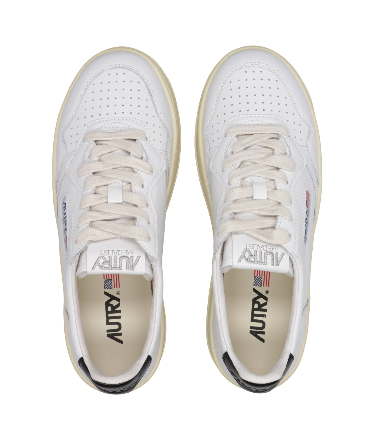 Autry | Sneakers Platform Low Woman Bianca e Nera