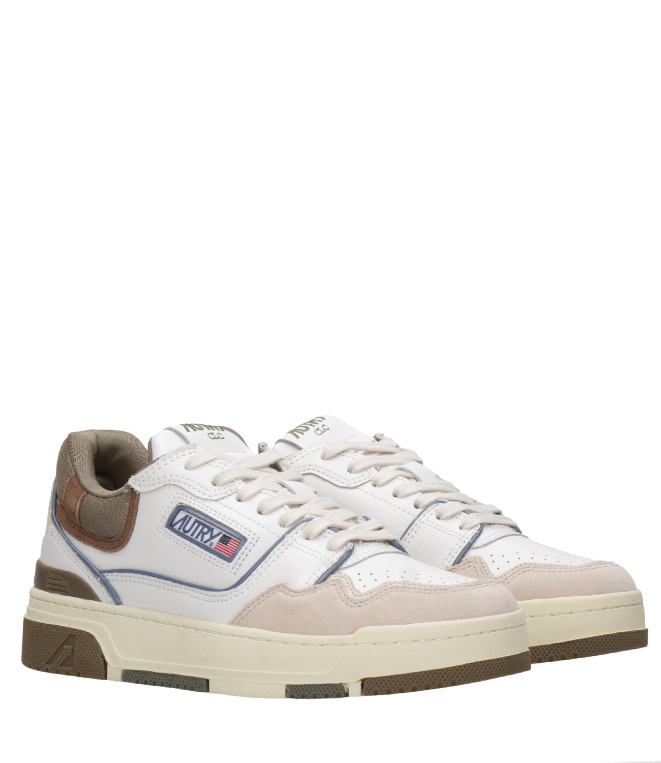 Autry | Sneakers CLC Low Man Bianca e Tabacco