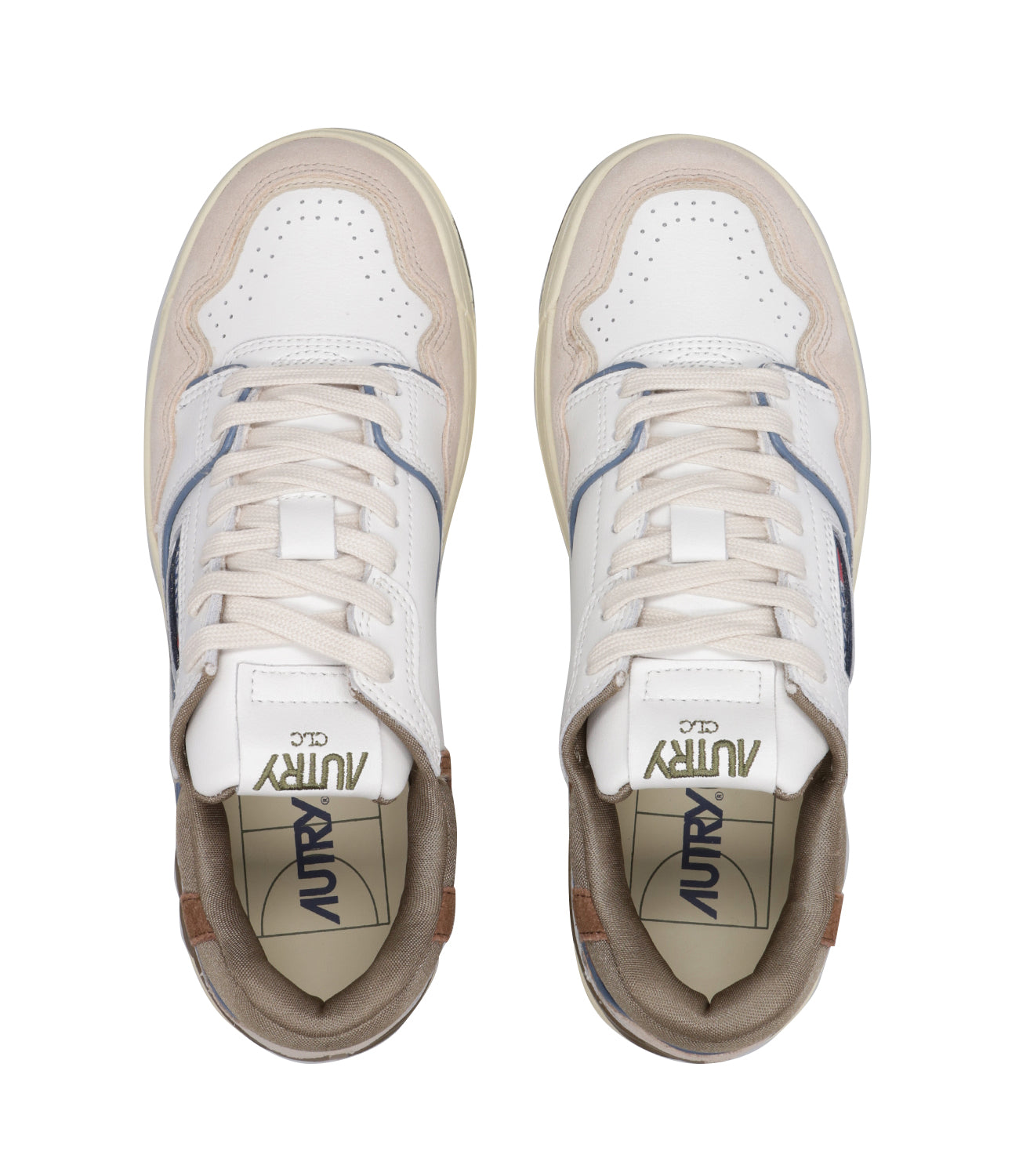 Autry | Sneakers CLC Low Man White and Tobacco