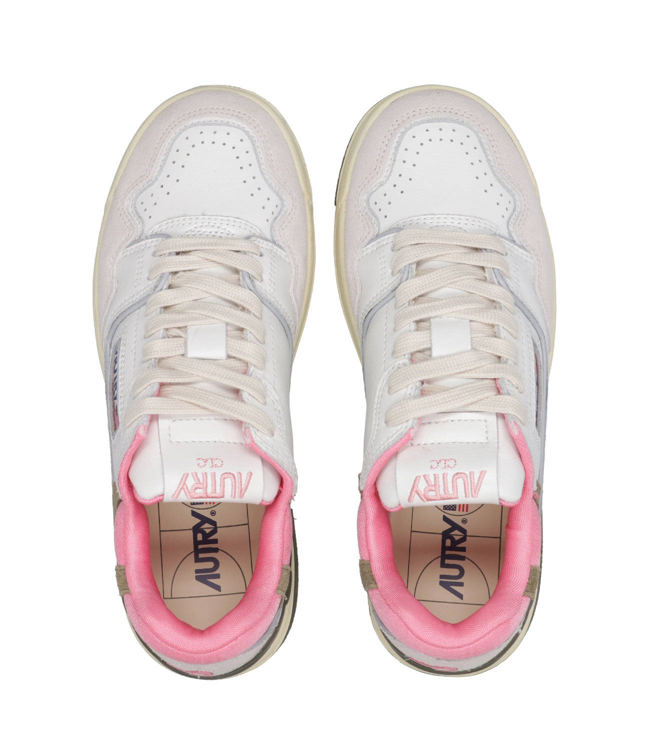 Autry | Sneakers CLC Low Woman Bianca e Rosa