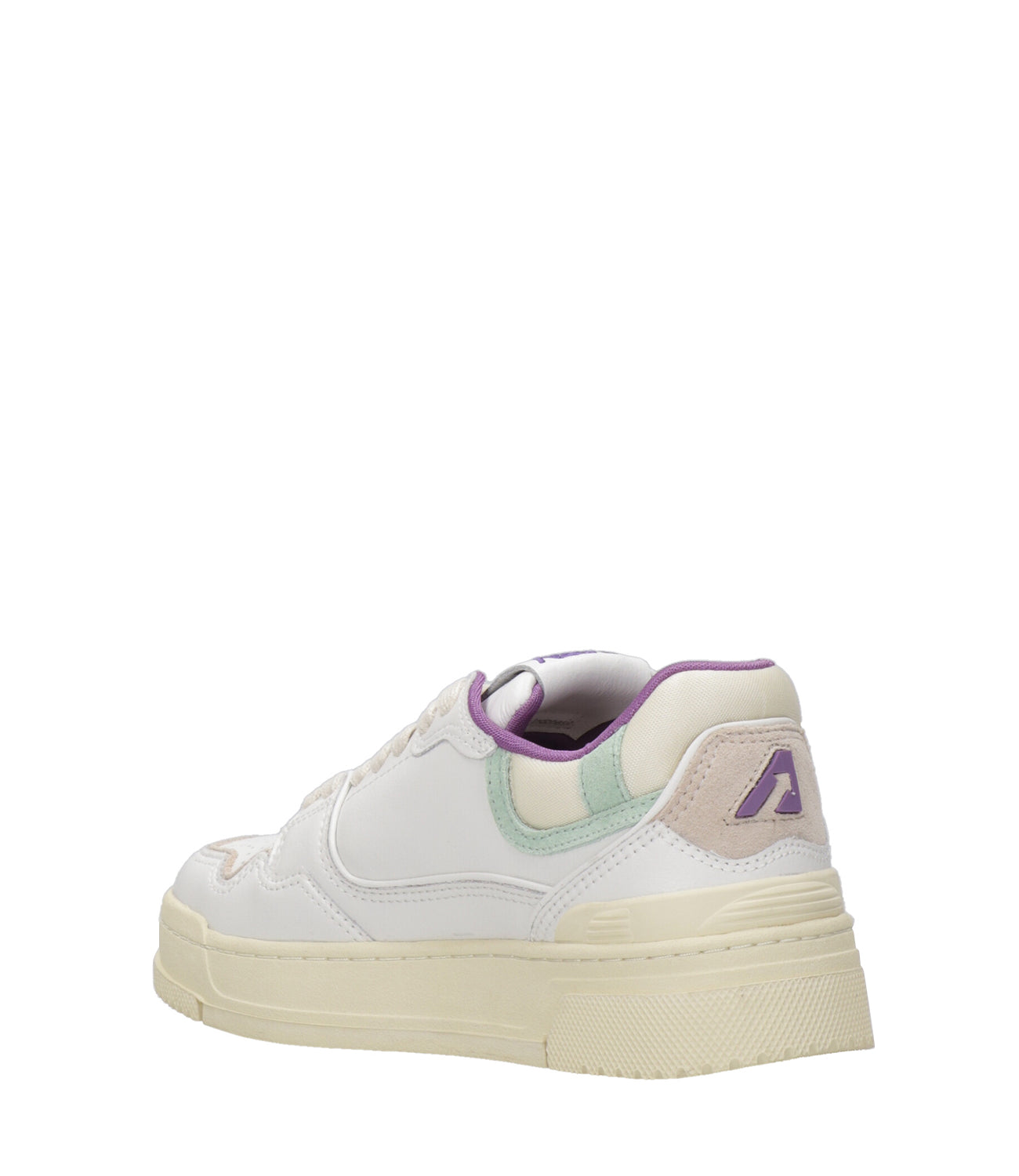 Autry | Sneakers CLC Low Woman Bianca Viola e Verde