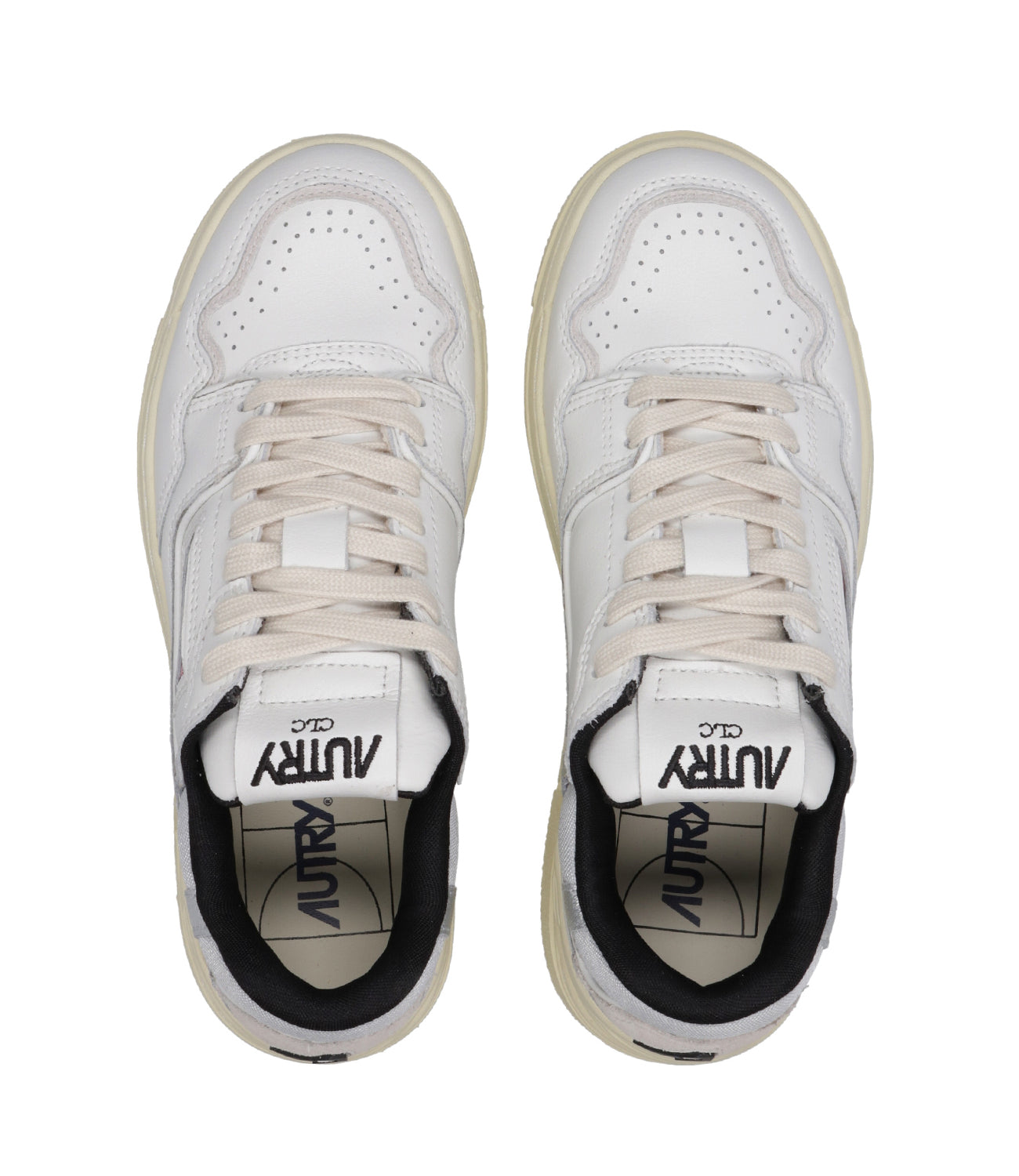 Autry | Sneakers CLC Low Woman Bianca Nero e Grigio