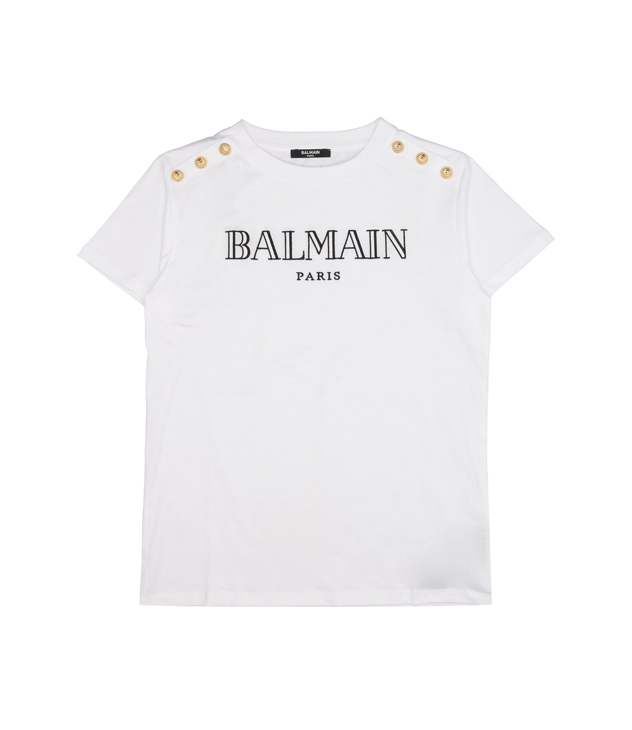 Balmain Kids | T-Shirt Bianca e Oro