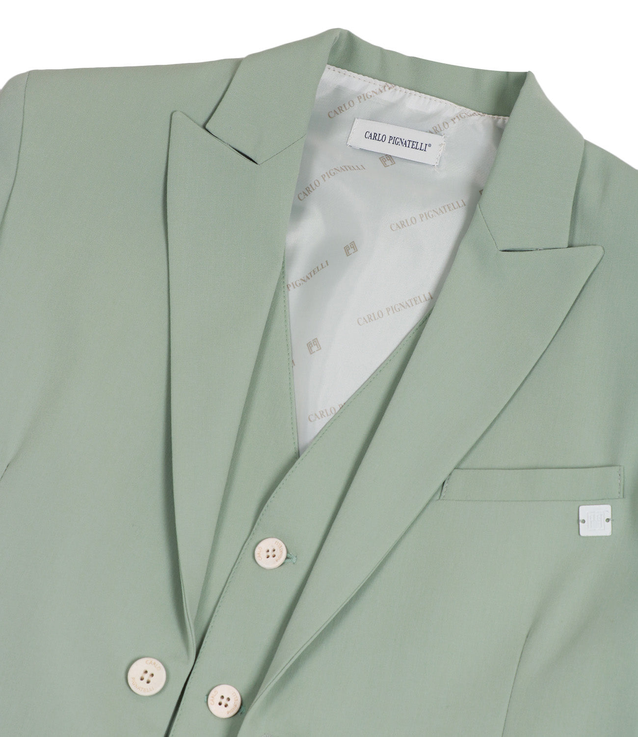 Carlo Pignatelli Junior | Pistachio Jacket Gilet and Trouser Suit Set