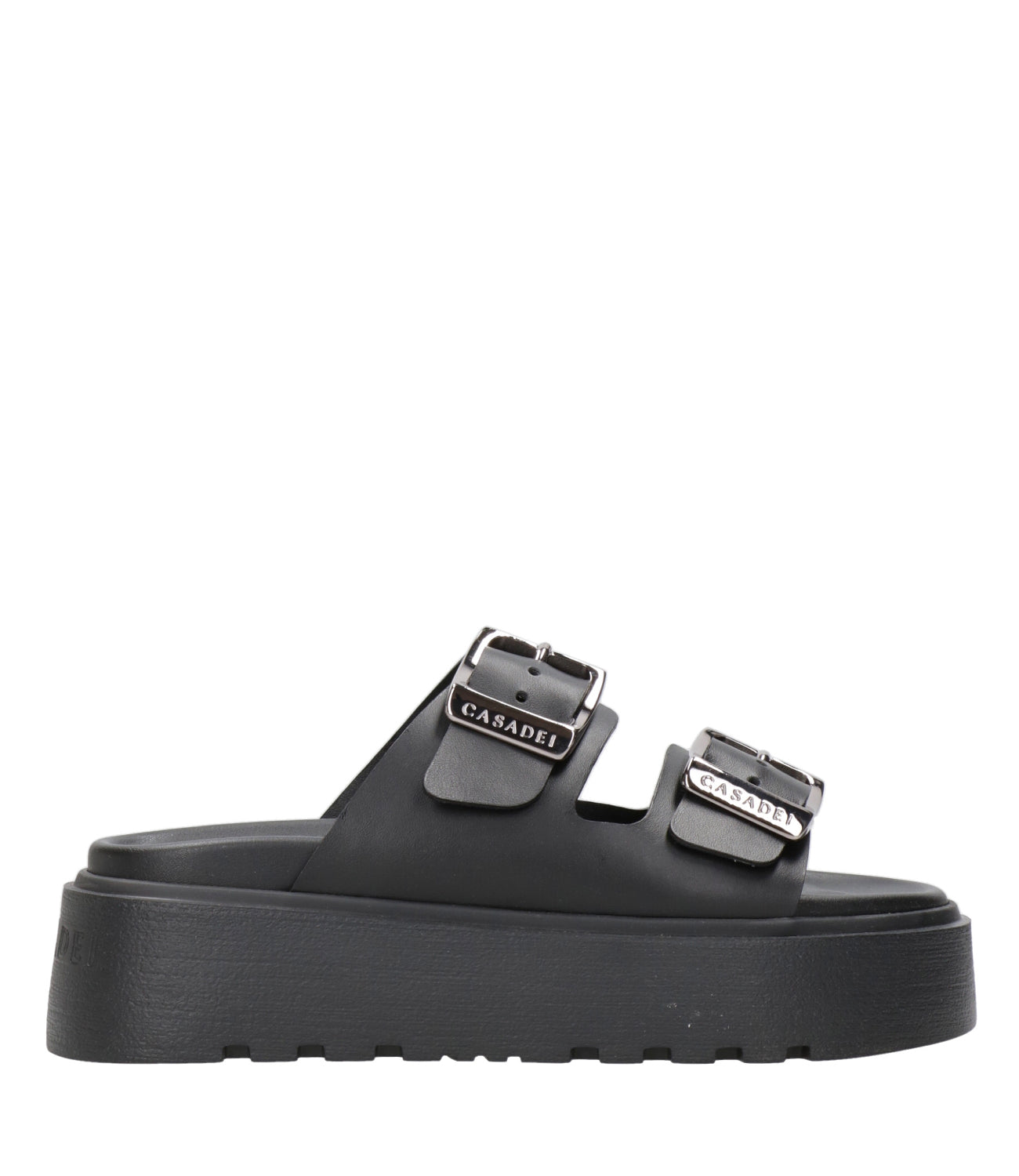 Casadei | Birky Ale Slides Black Slipper