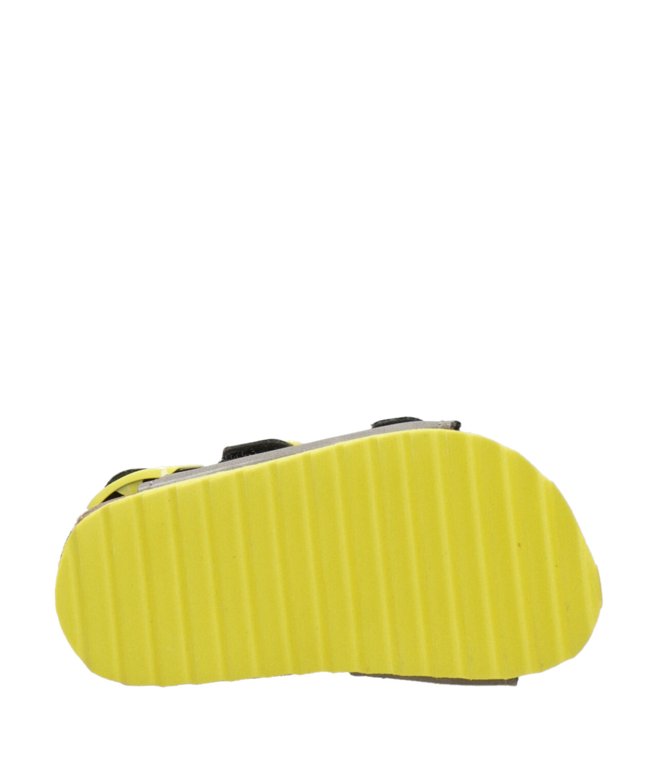 Colors of California Kids | Sandalo 3 Buckles Grigio fumo e Giallo