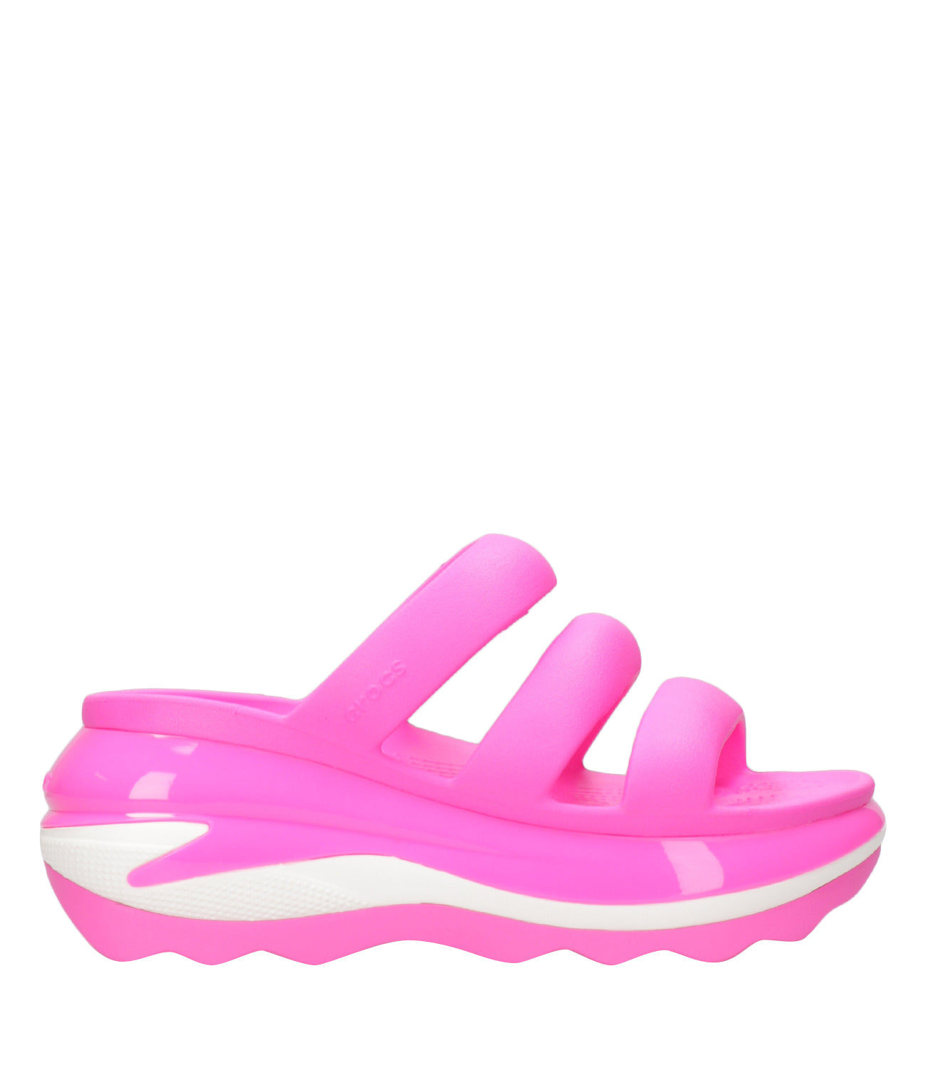 Crocs | Mega Crush Slipper Triple Strap Fuxia