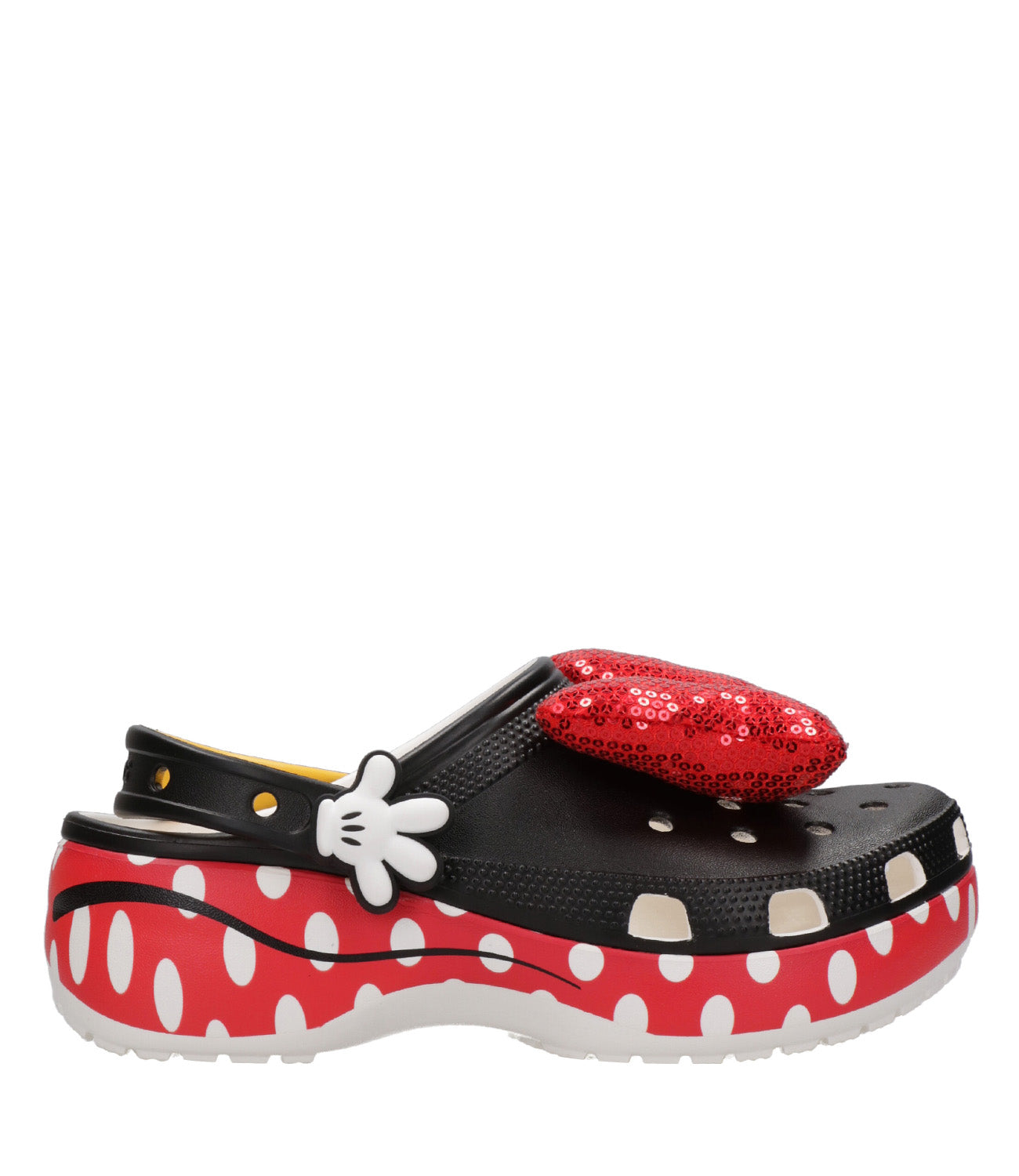 Cros | Sabot Minnie Classic Platform Clog W Nero e Rosso