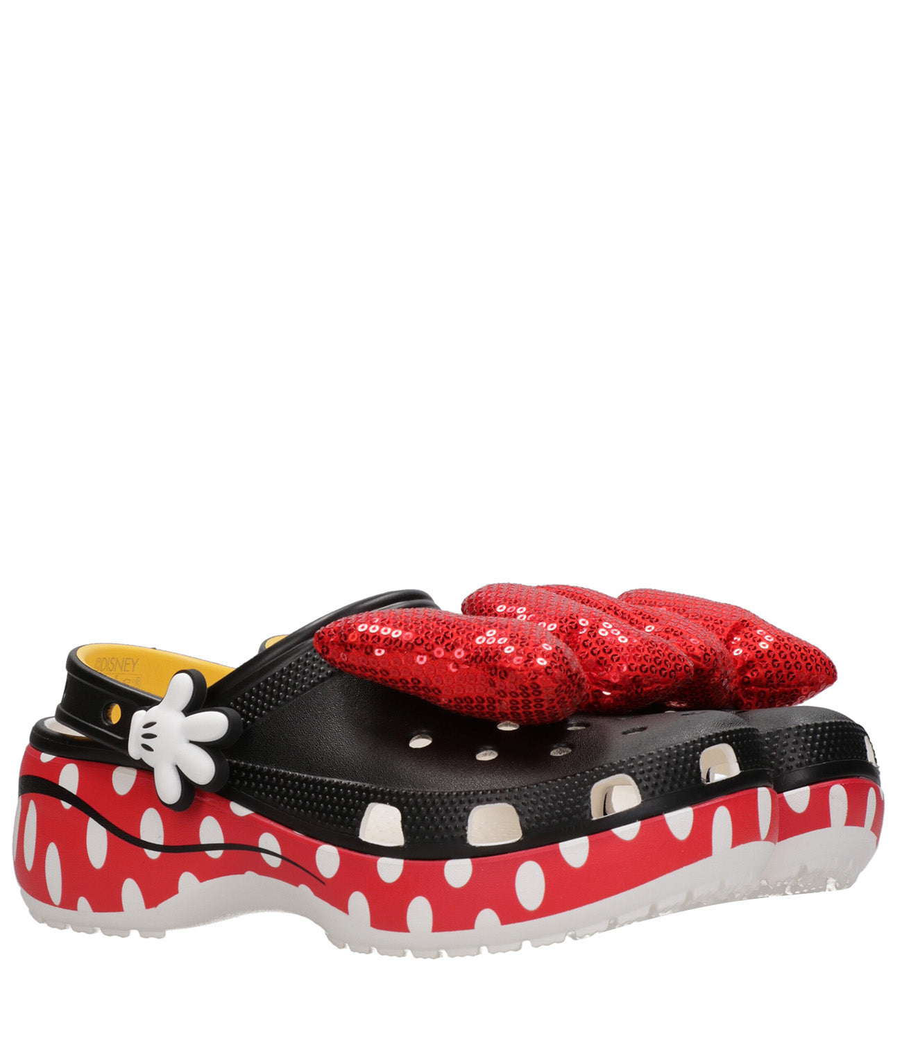 Cros | Sabot Minnie Classic Platform Clog W Nero e Rosso