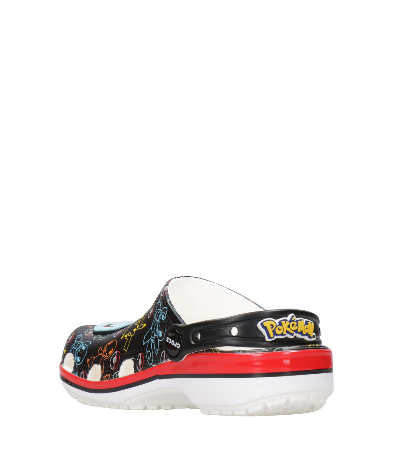 Crocs Kids | Sabot Pokemon Print Classic Clog T Nero e Rosso